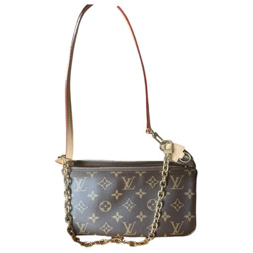 Leather clutch bag