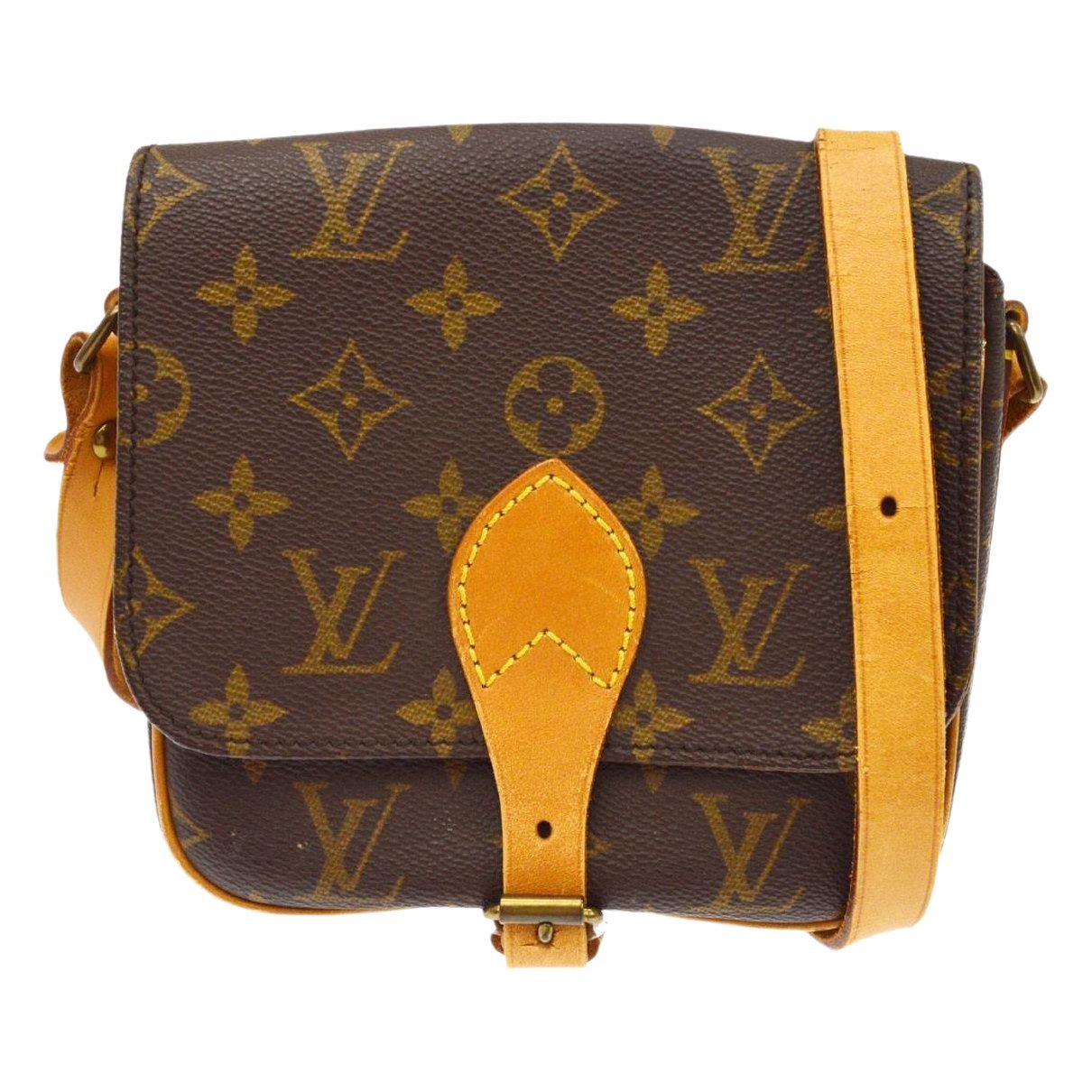 Cartouchière cloth handbag