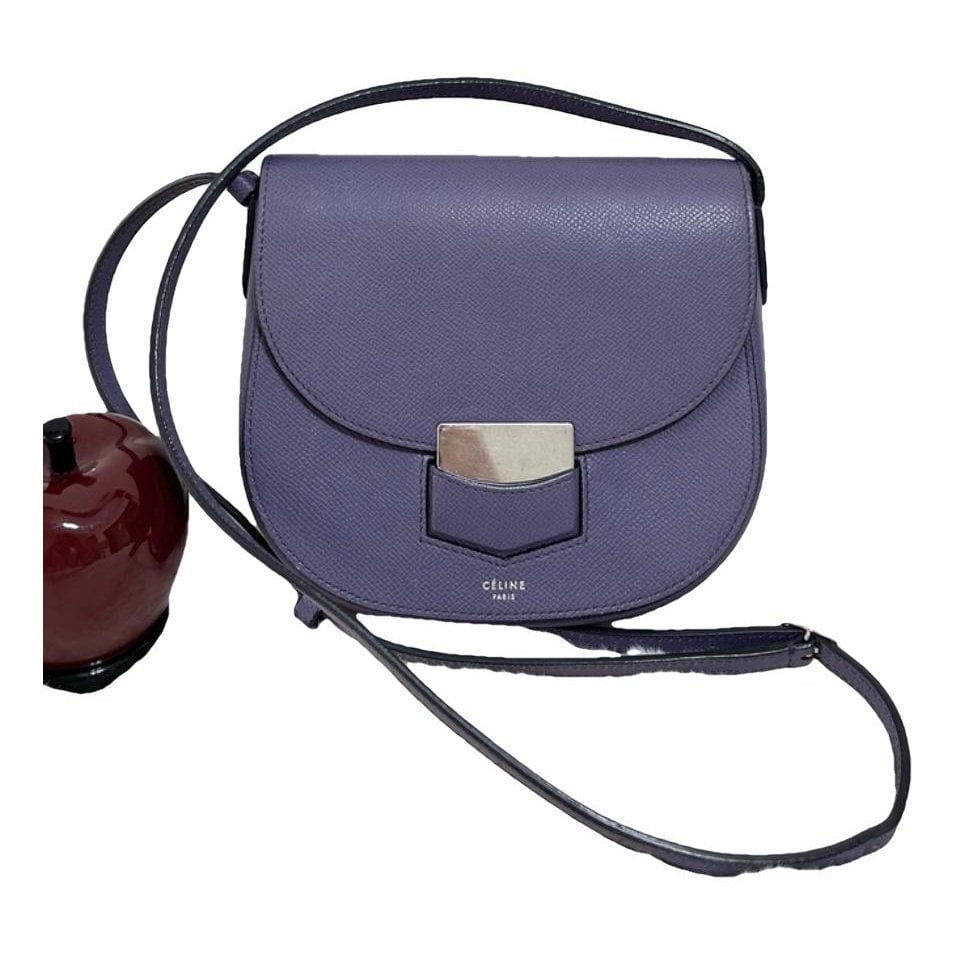 Trotteur leather crossbody bag