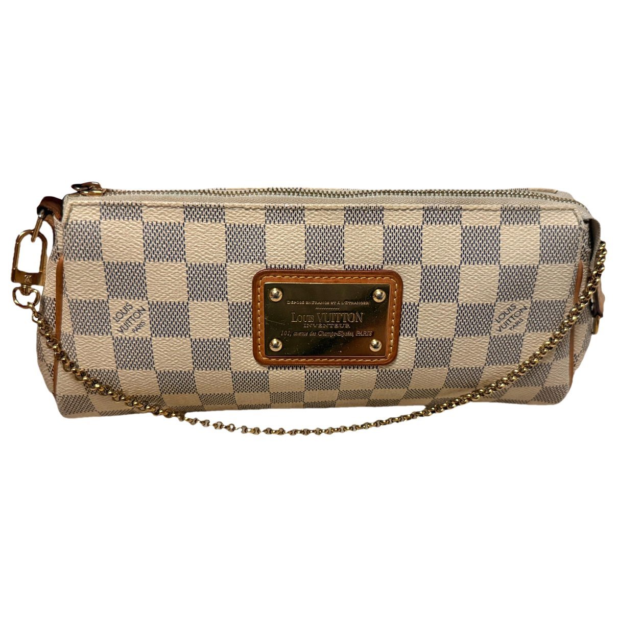 Leather clutch bag