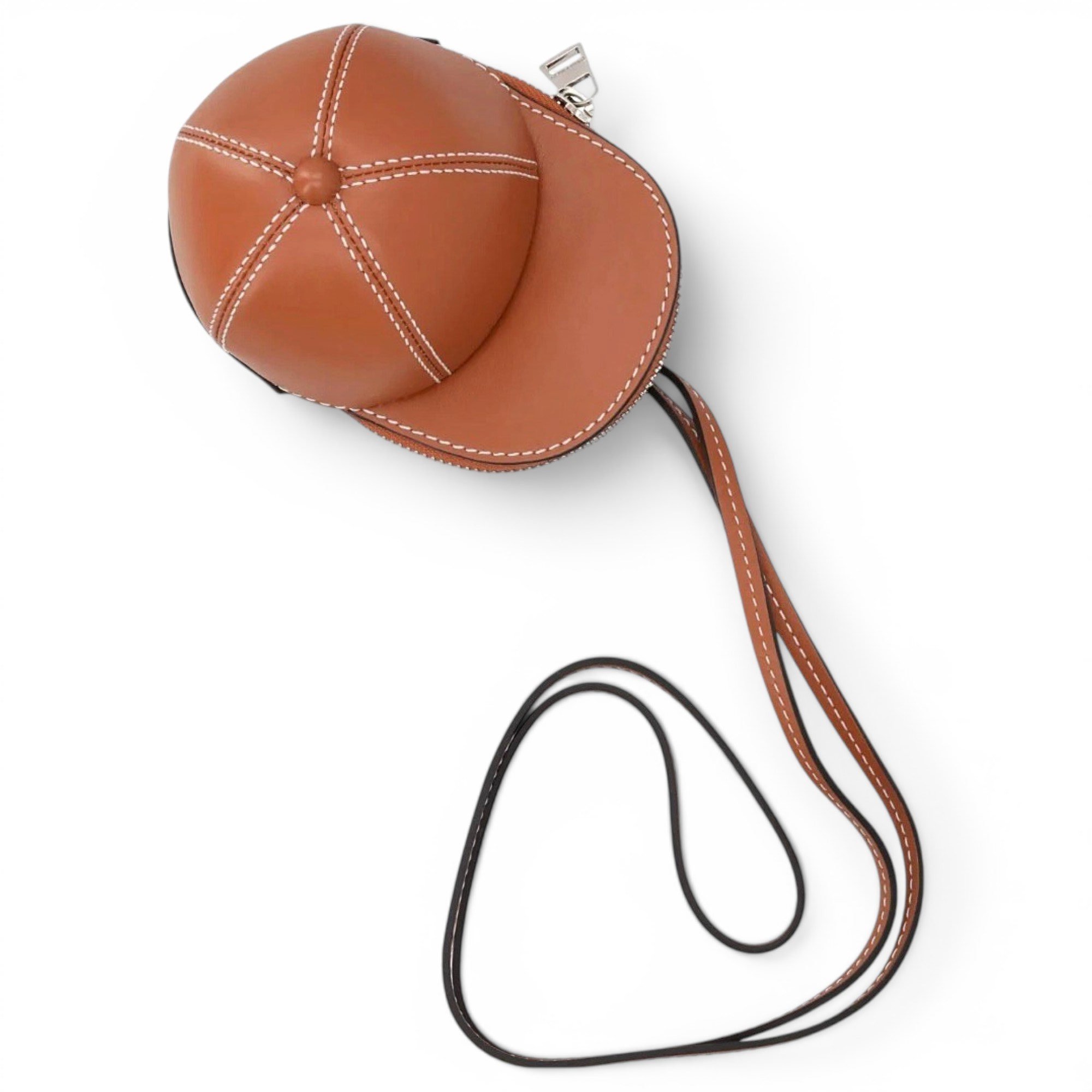 Cap leather mini bag