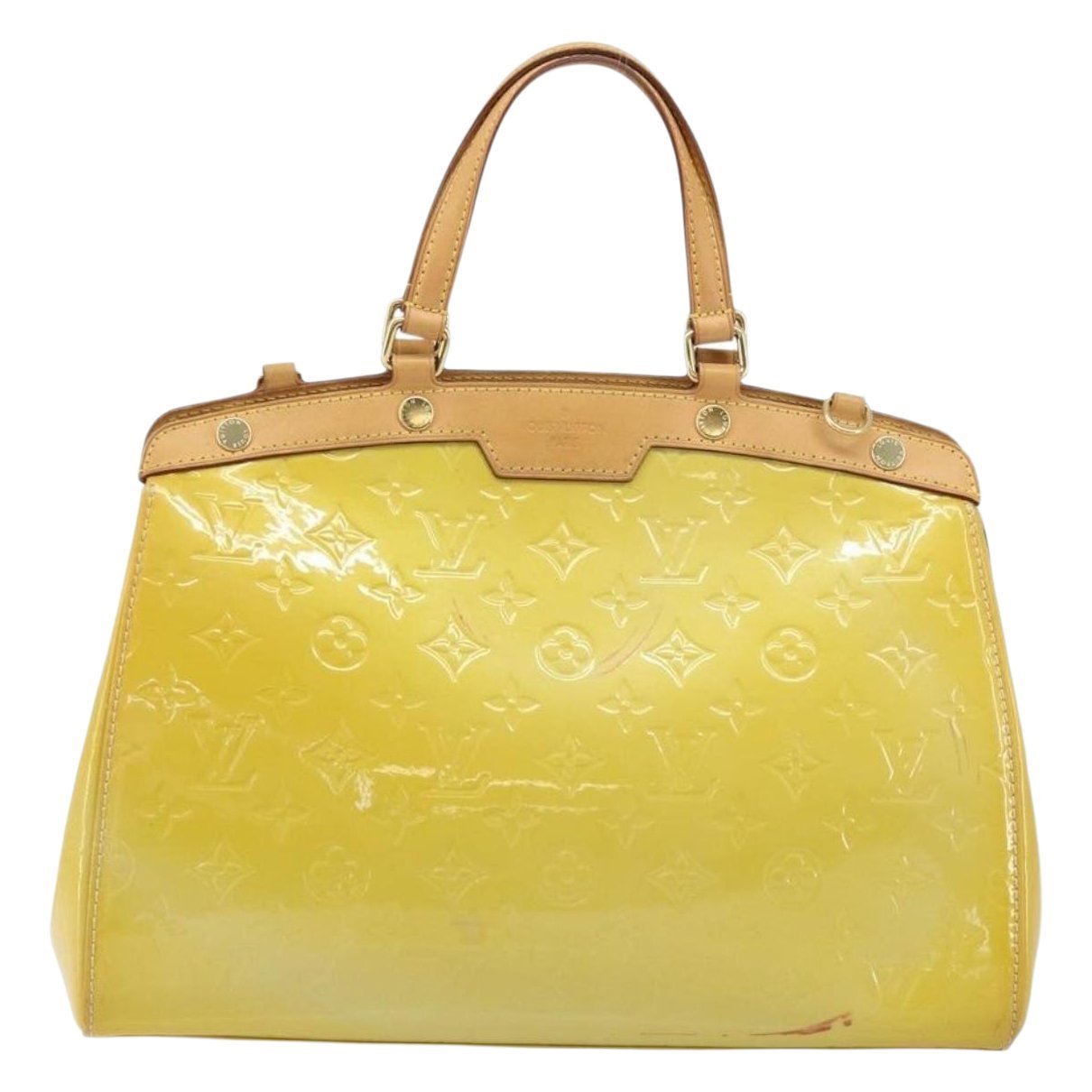 Patent leather handbag