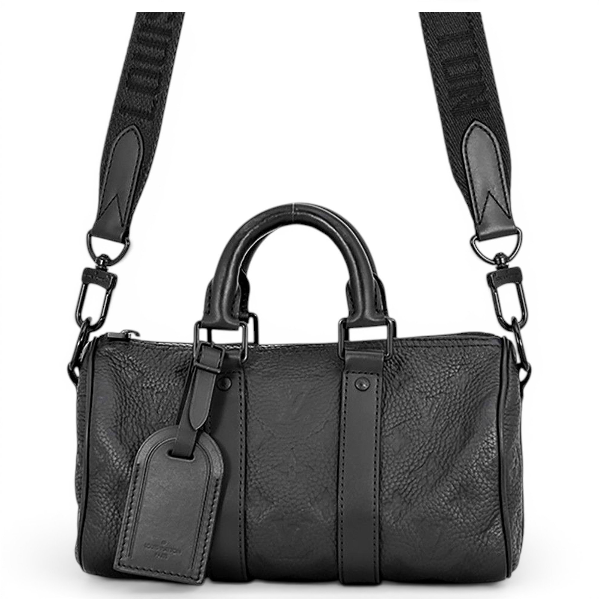 Keepall leather travel bag