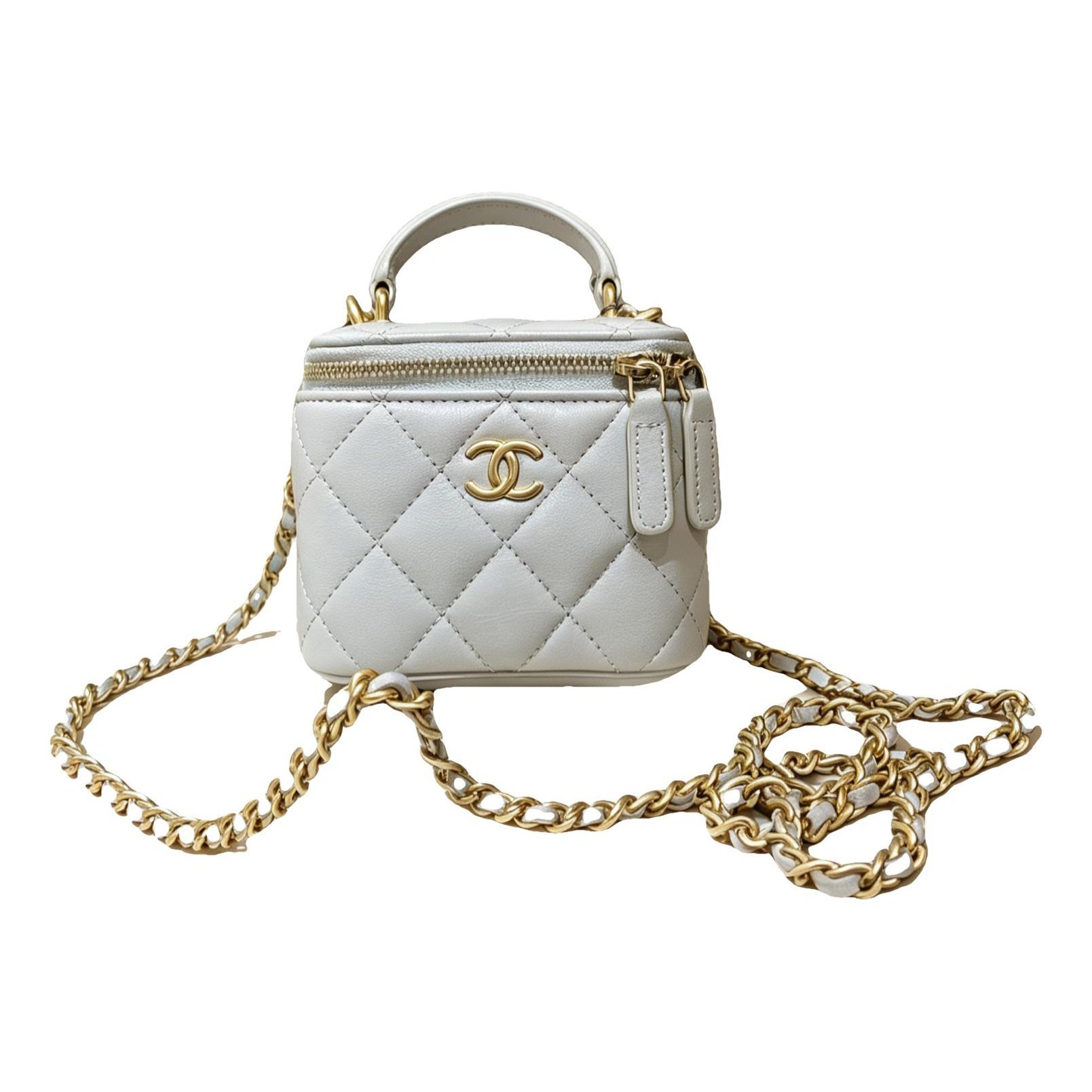 Trendy CC Vanity leather handbag