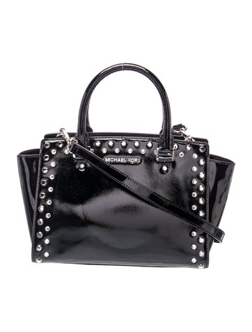 Patent Leather Top Handle Bag