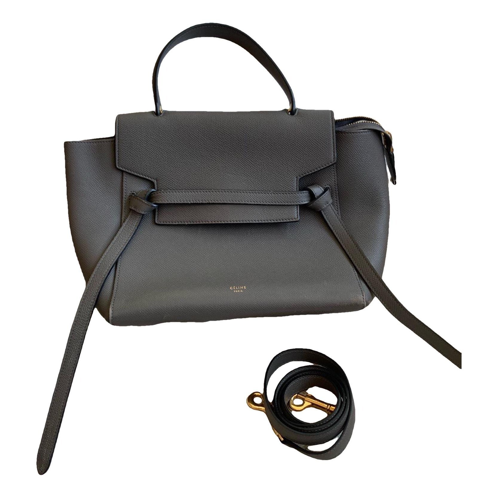 Belt leather handbag