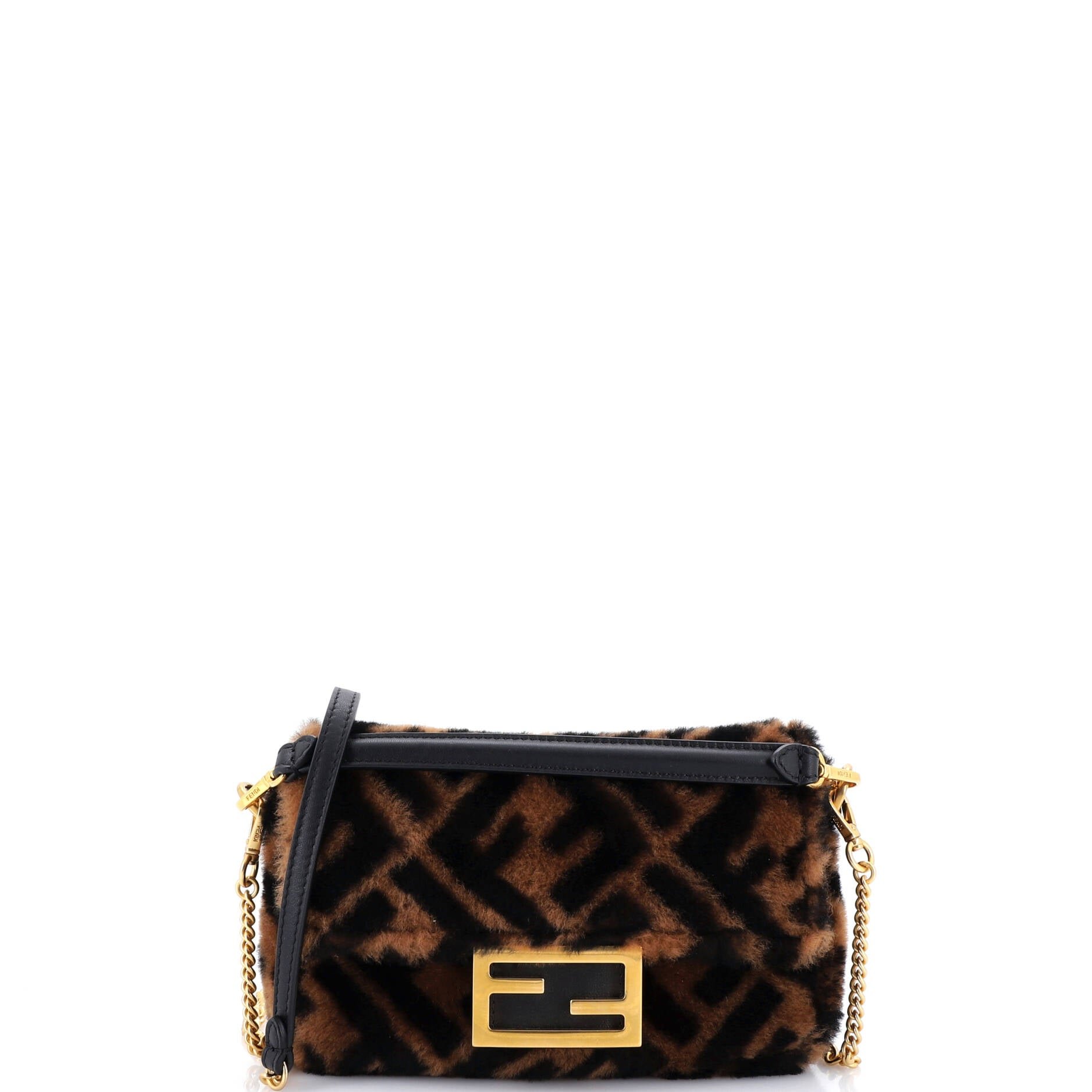 Baguette NM Bag Zucca Shearling Mini
