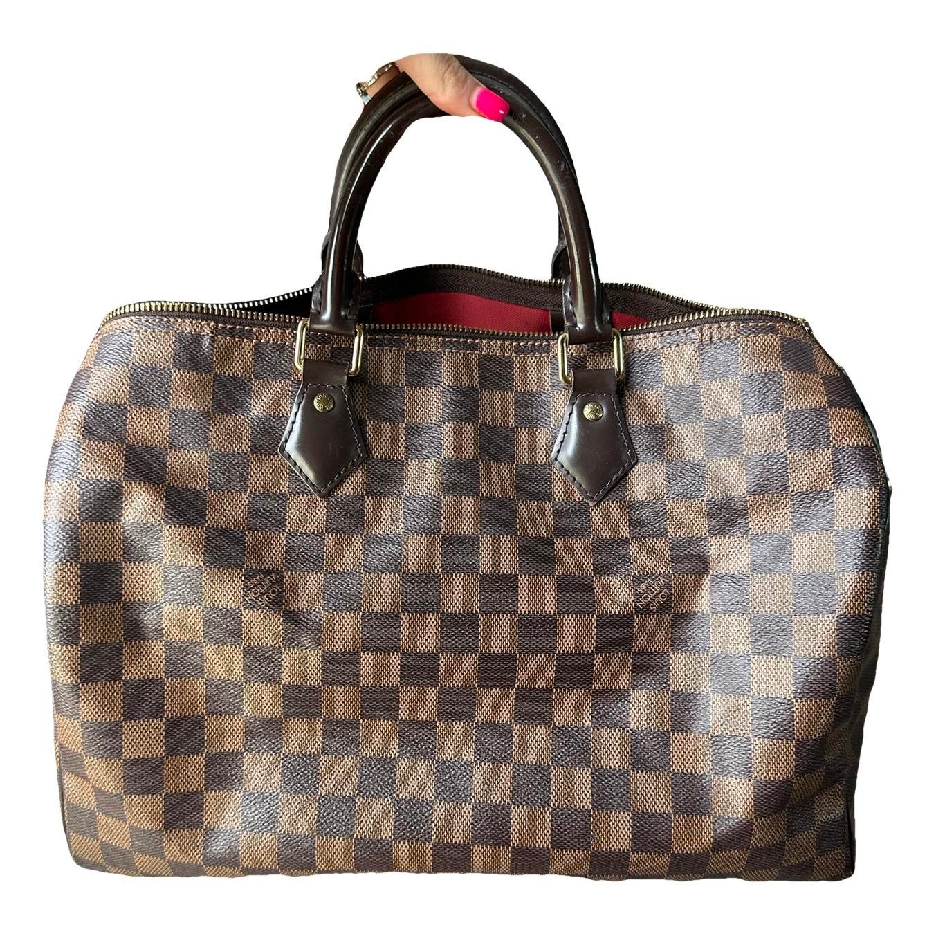 Speedy leather handbag