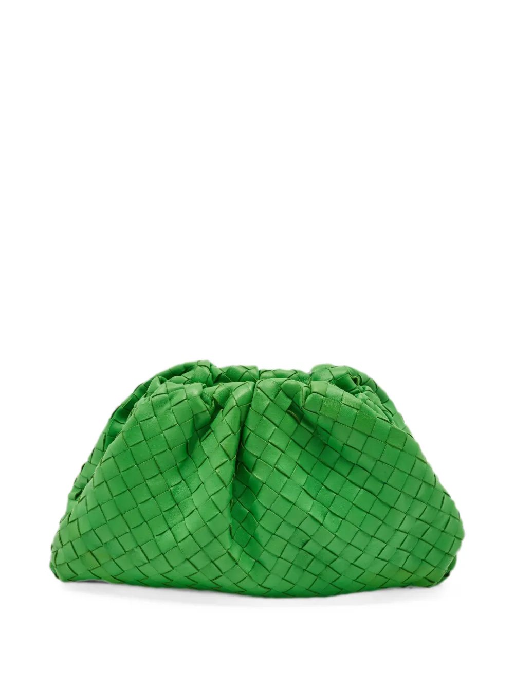 The Pouch Intrecciato leather clutch bag
