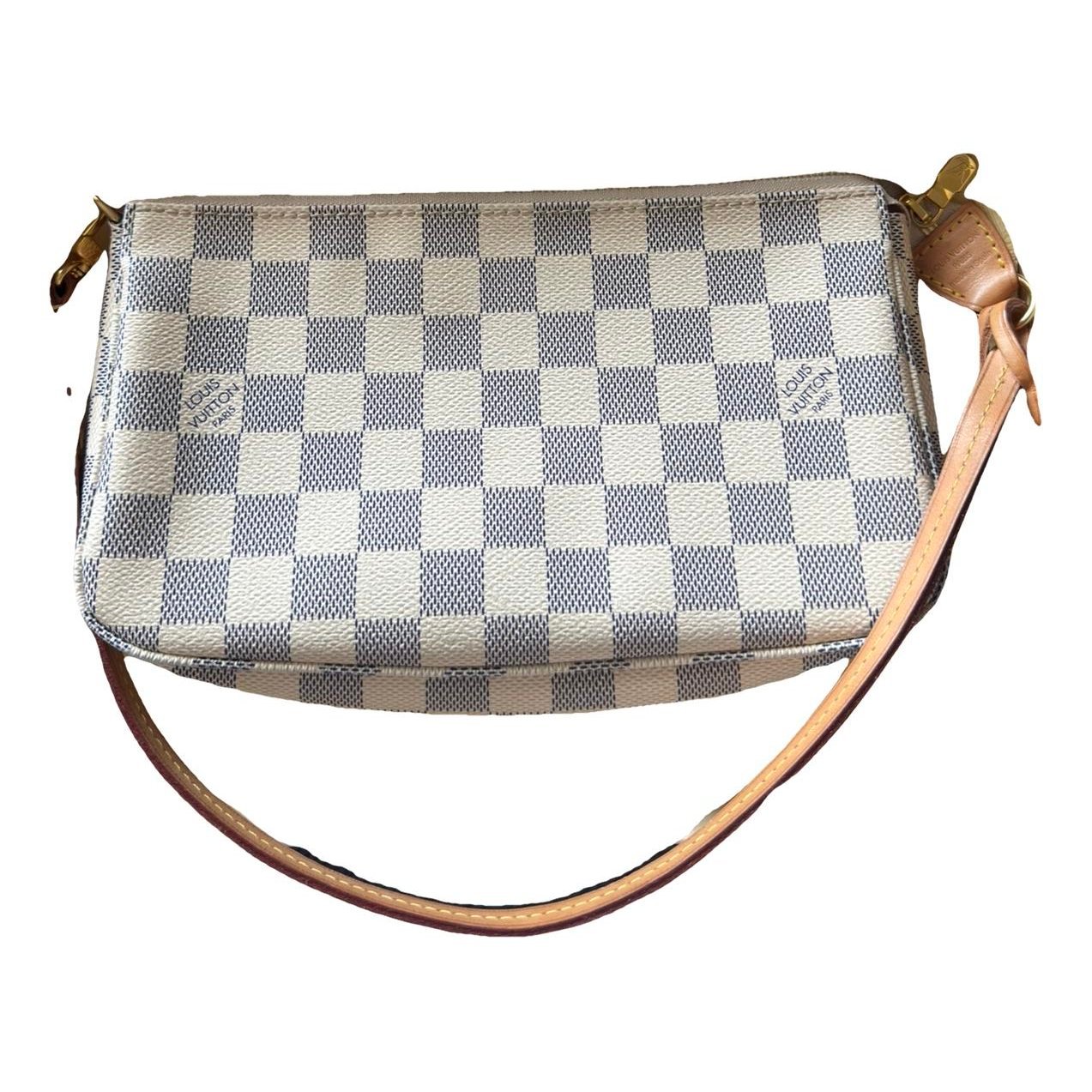 Leather clutch bag