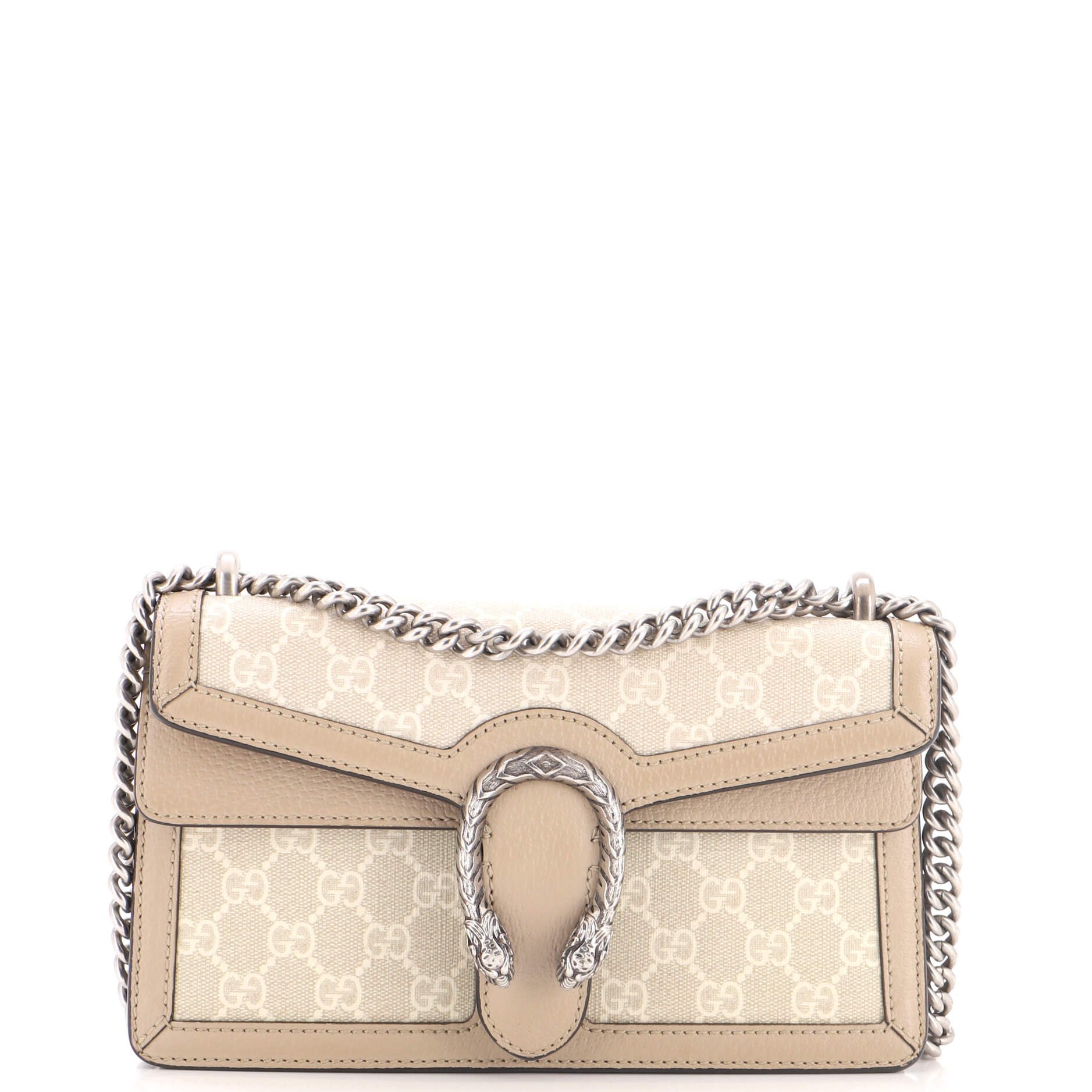 Dionysus Bag GG Coated Canvas with Leather Small