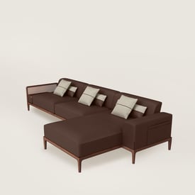 Sofa Sellier 2-seater with lounge chair