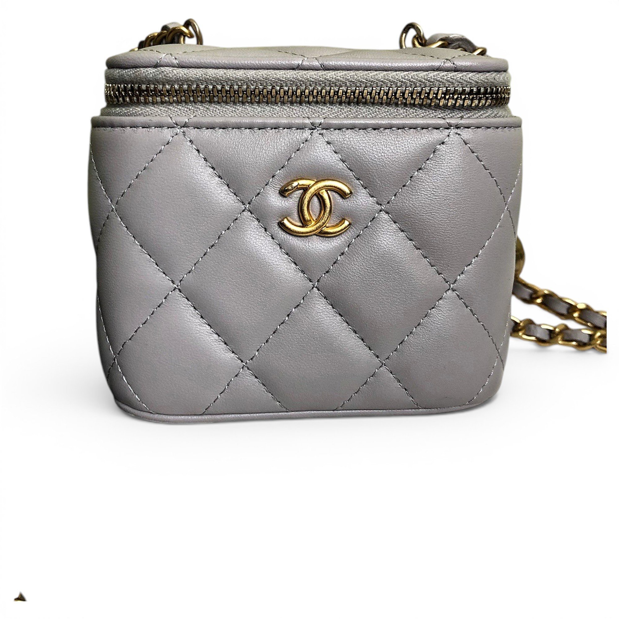 Trendy CC Vanity leather handbag