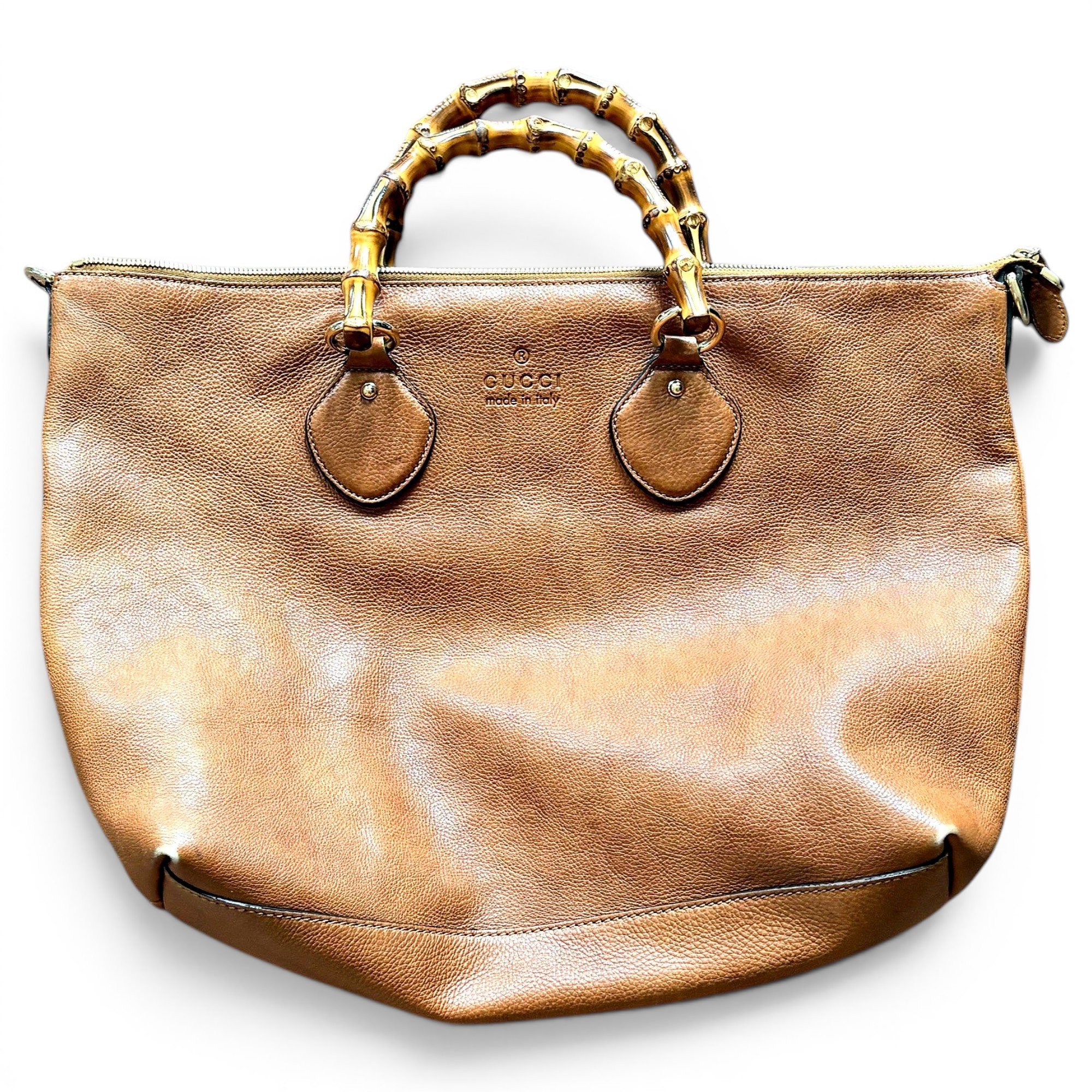 Bamboo leather tote
