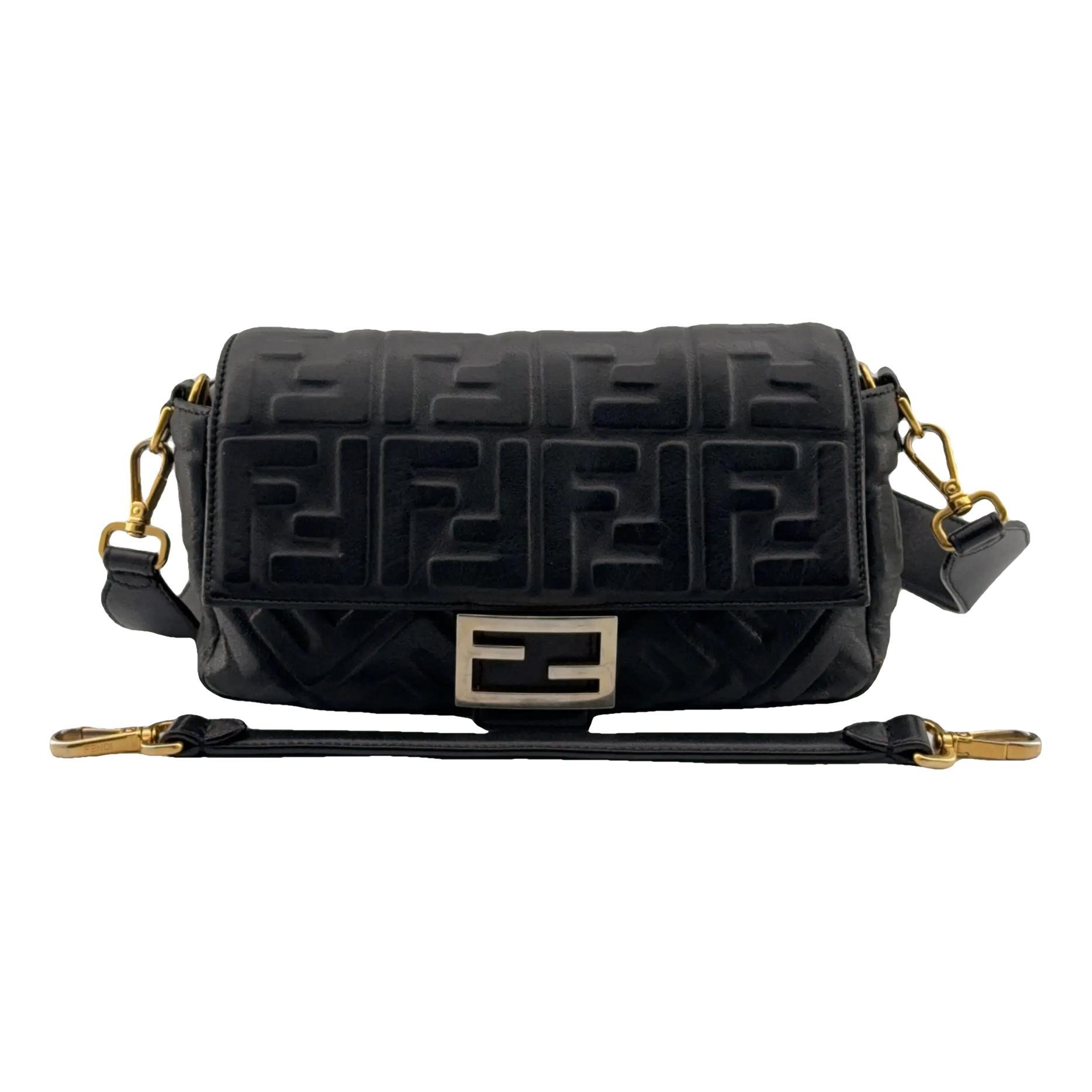 Baguette leather handbag
