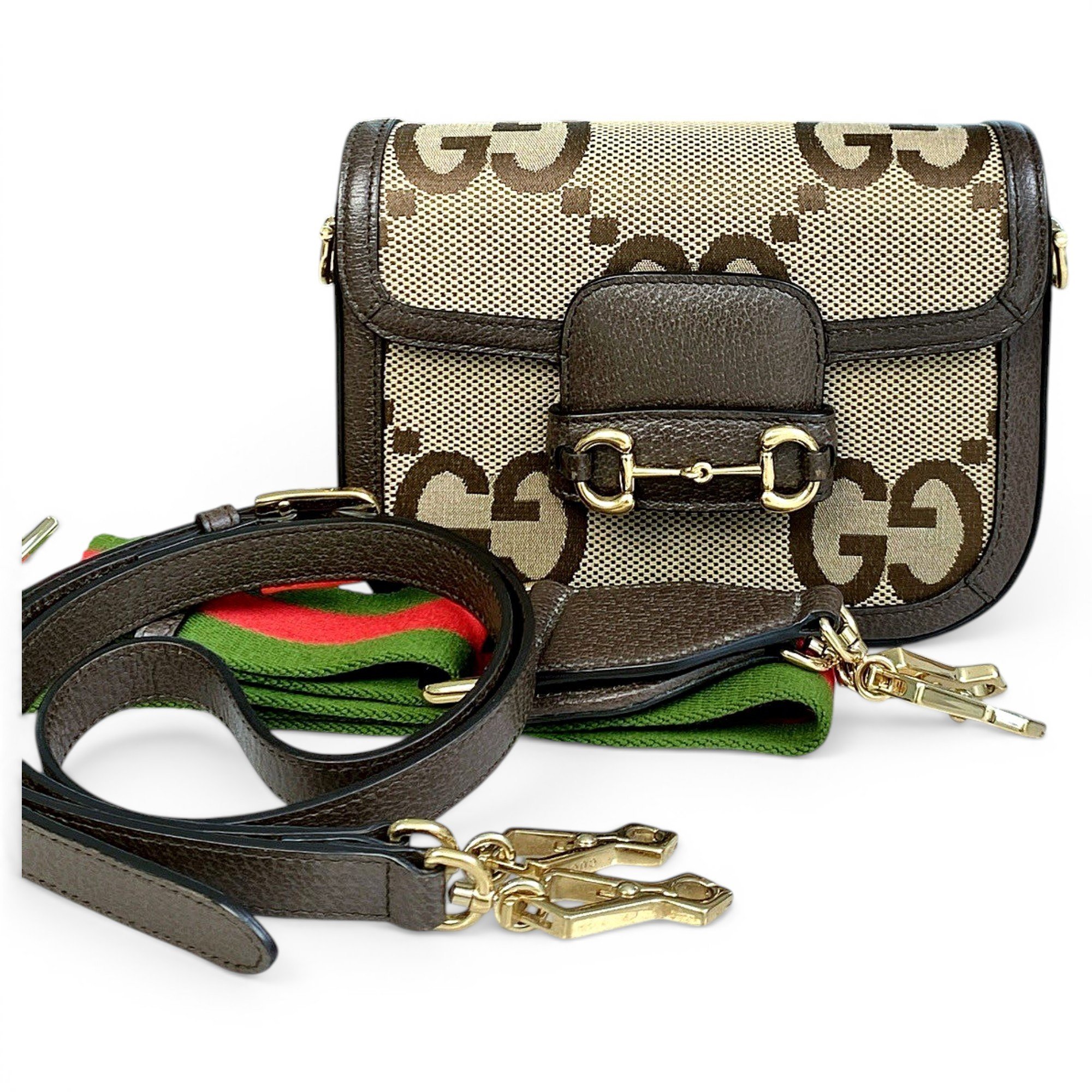 Horsebit 1955 Flap cloth handbag