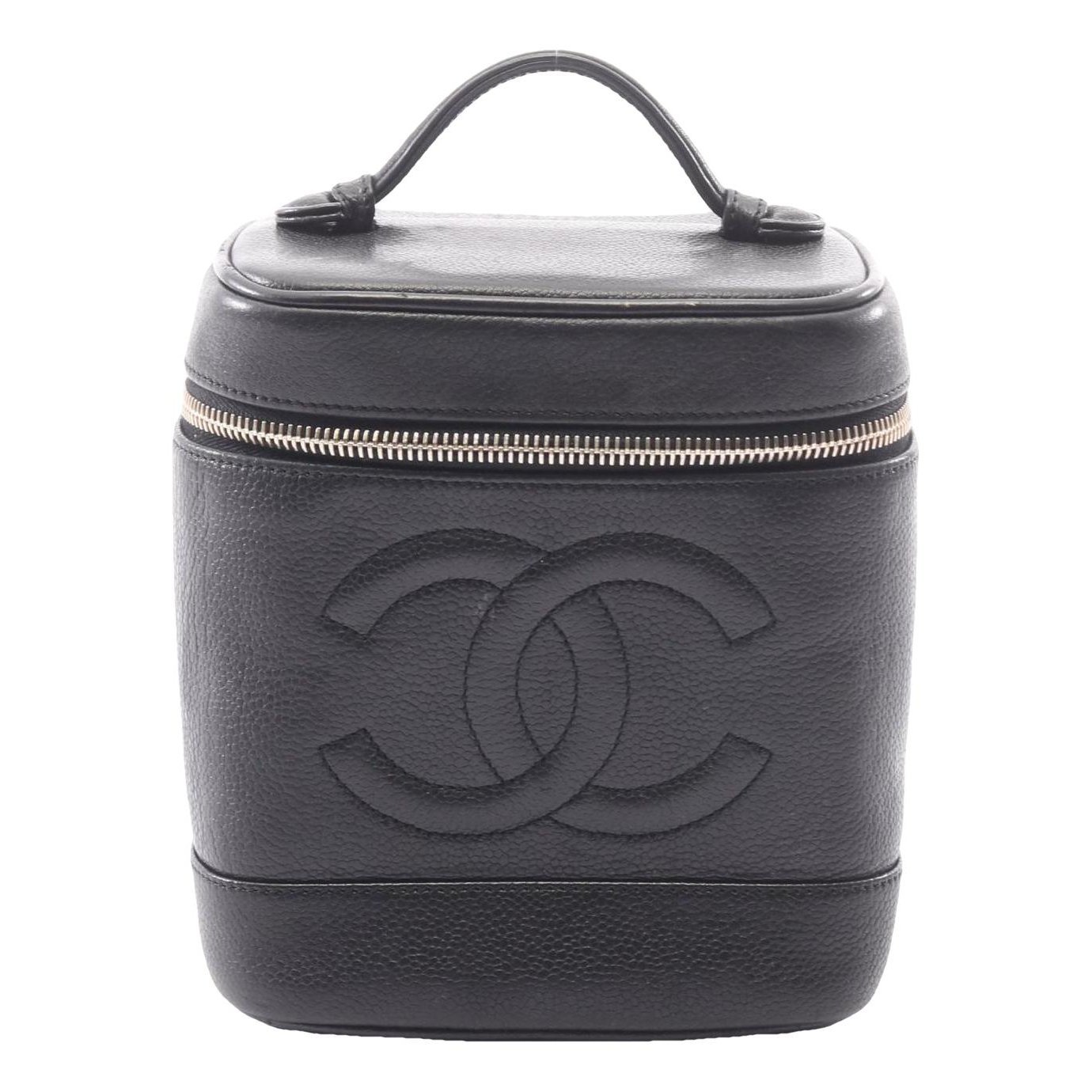 Leather vanity case
