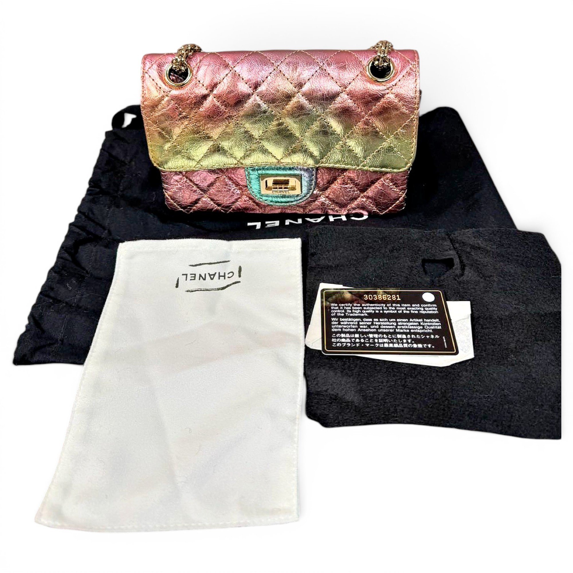 Wallet On Chain Double C leather crossbody bag