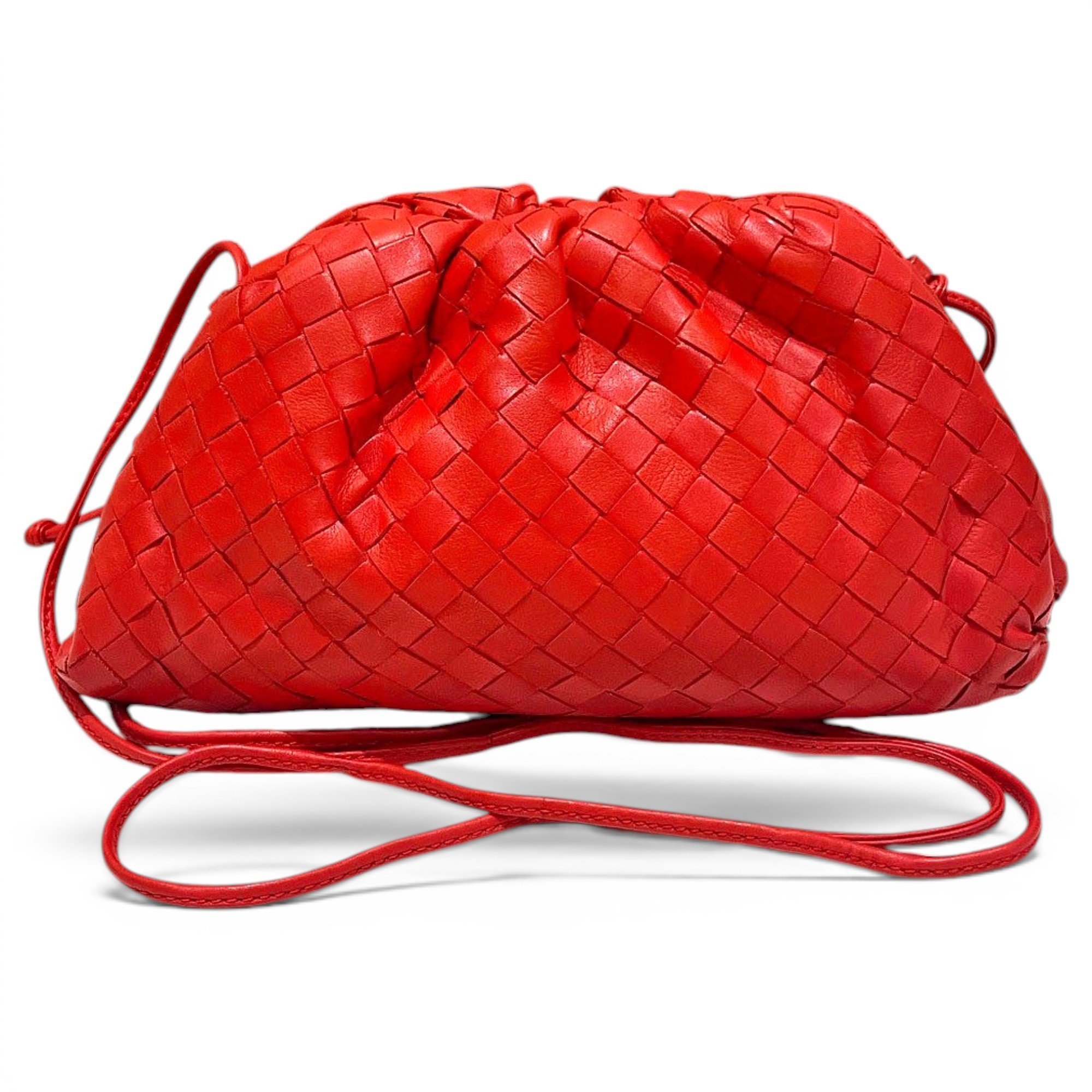 Pouch leather handbag