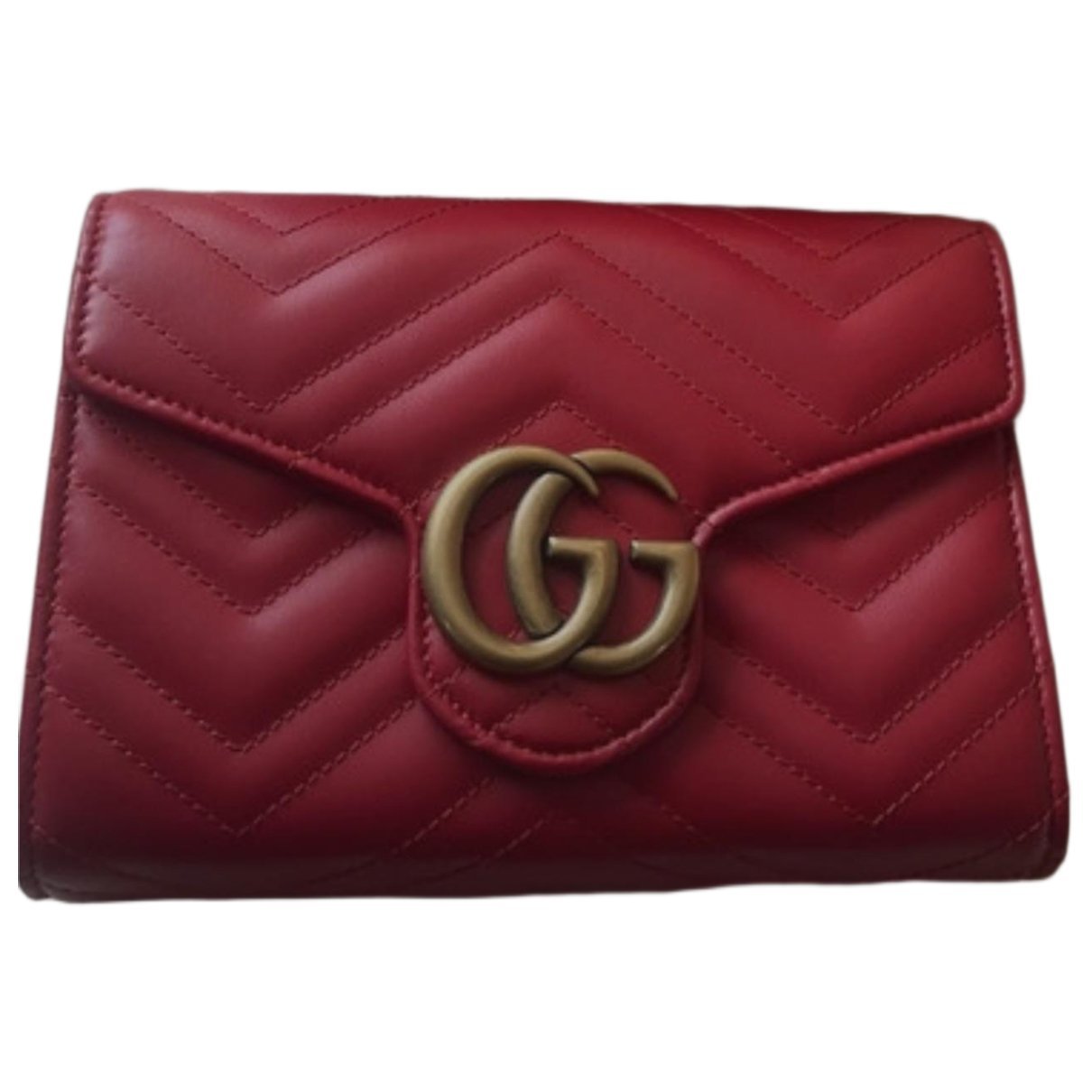 GG Marmont Accordion leather crossbody bag