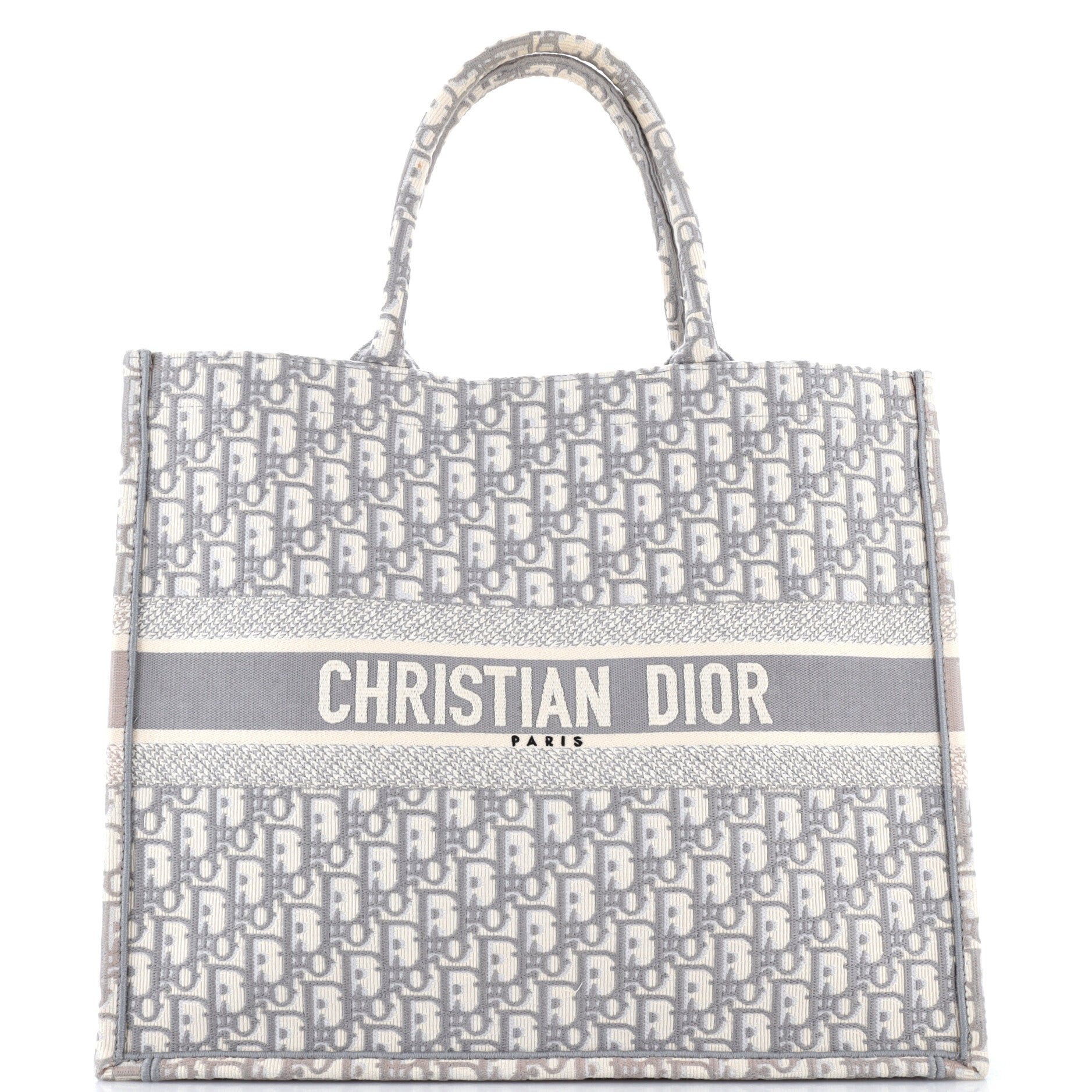 Book Tote Oblique Canvas Large