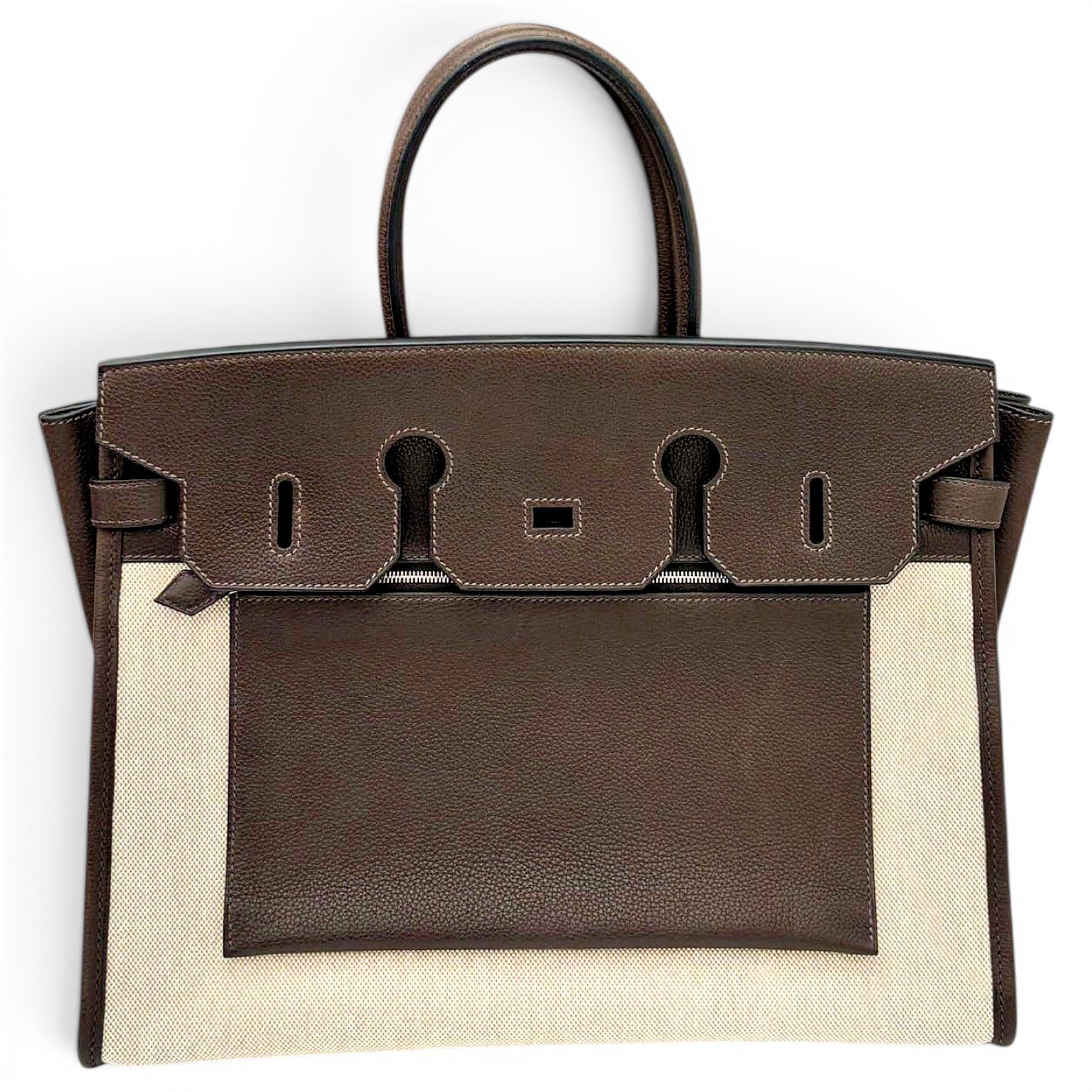 Birkin 35 leather handbag
