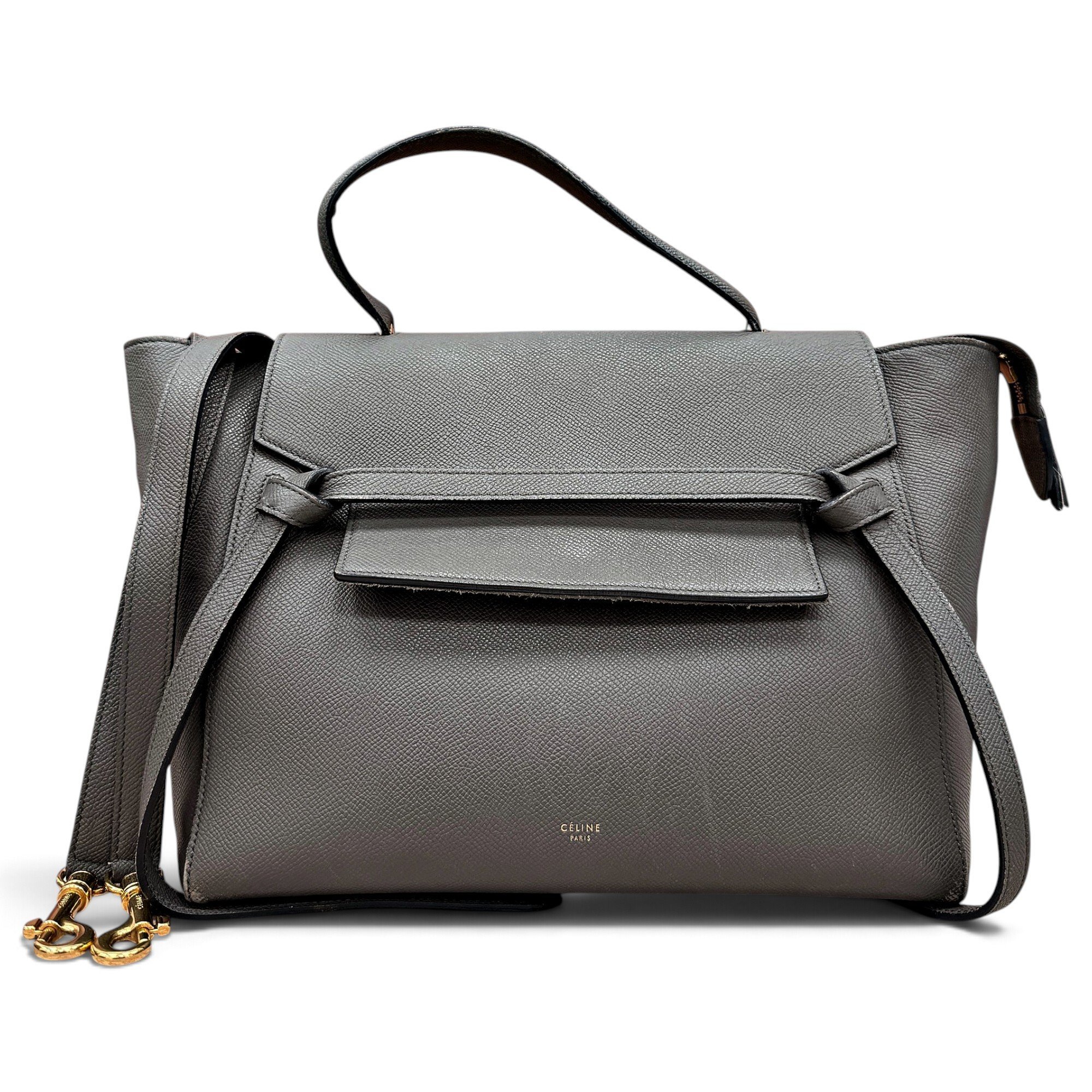 Belt leather handbag