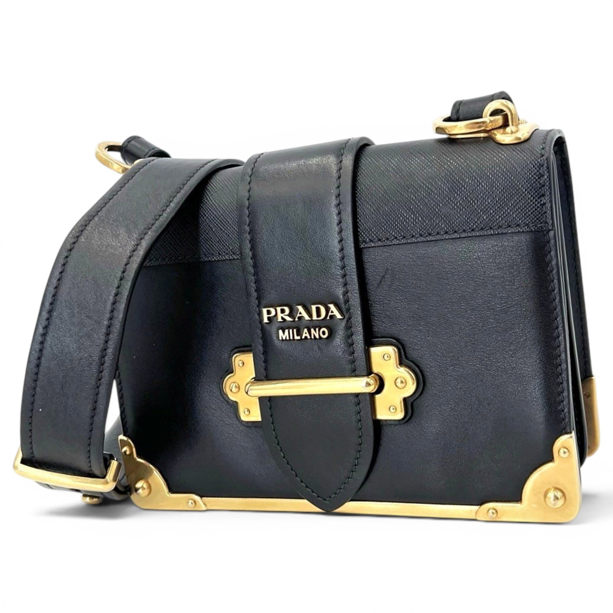 Cahier leather handbag