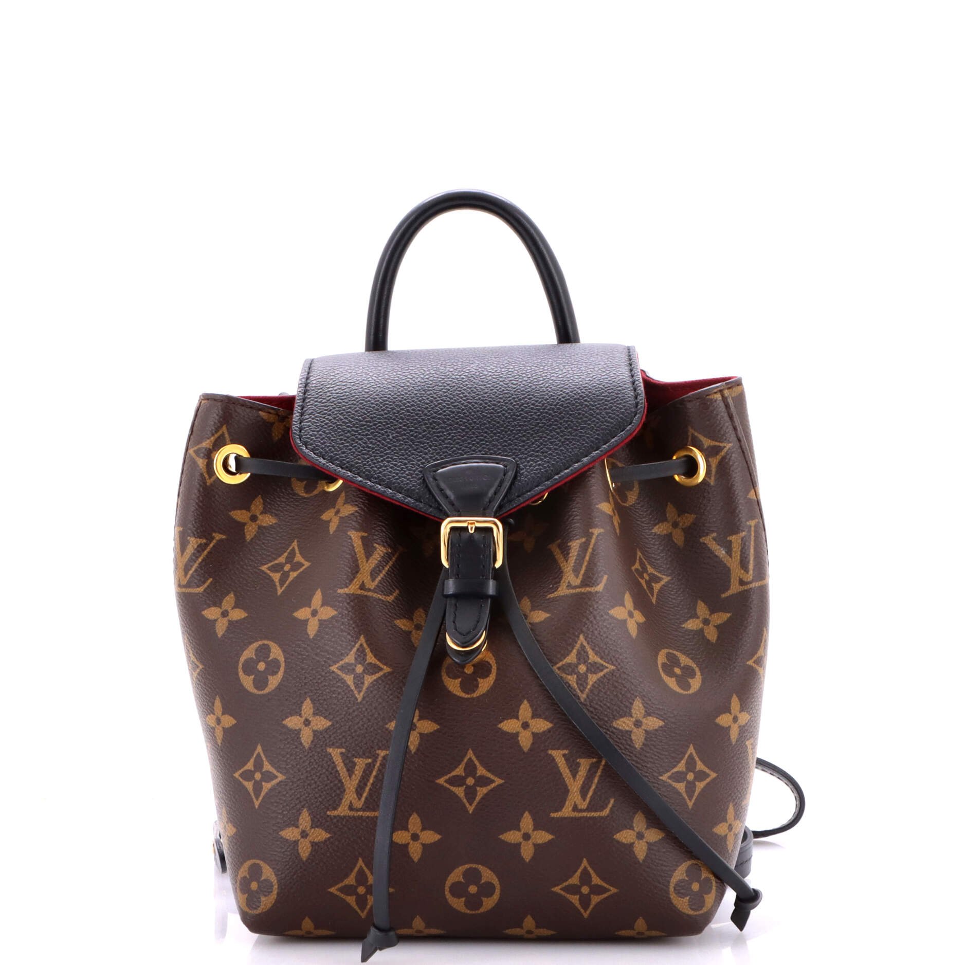 Montsouris NM Backpack Monogram Canvas with Leather BB