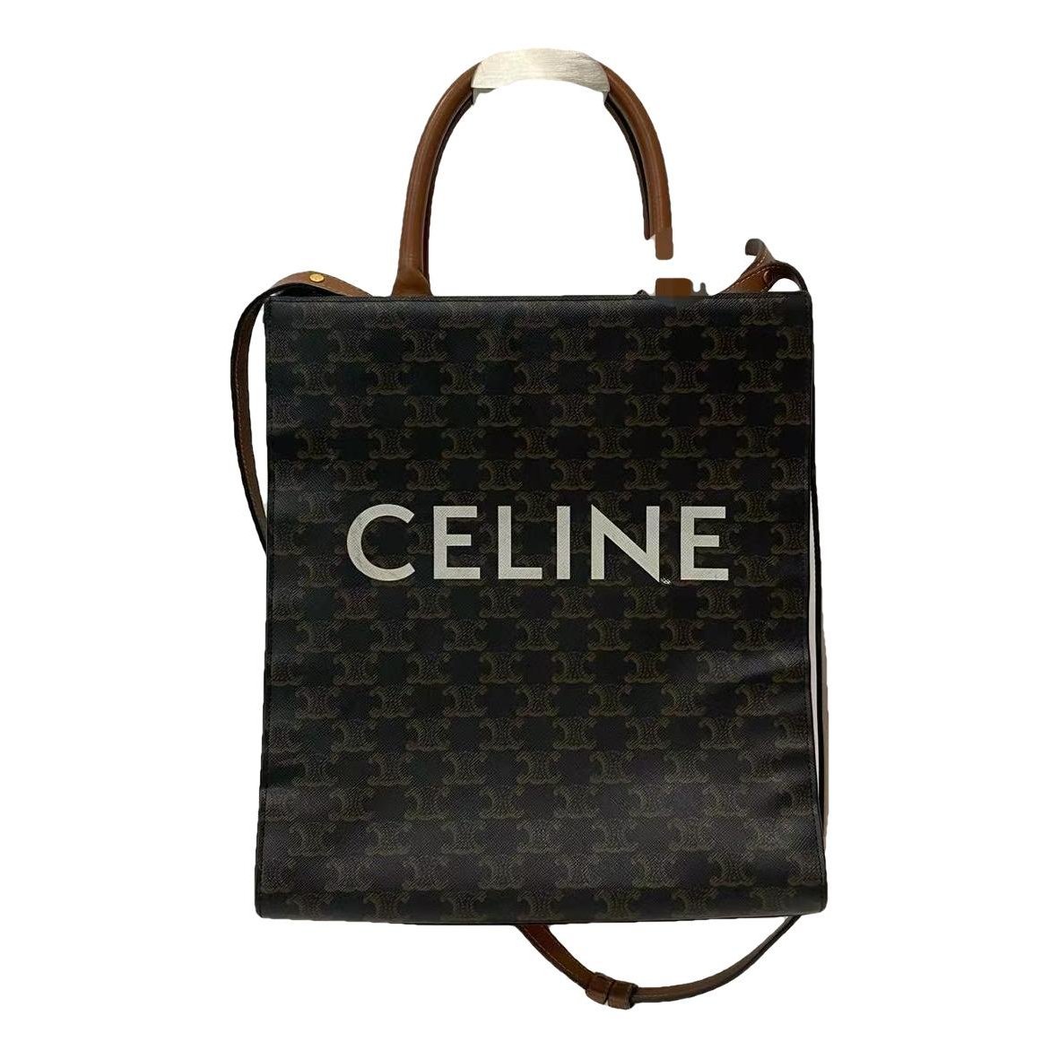 Cabas Vertical leather handbag