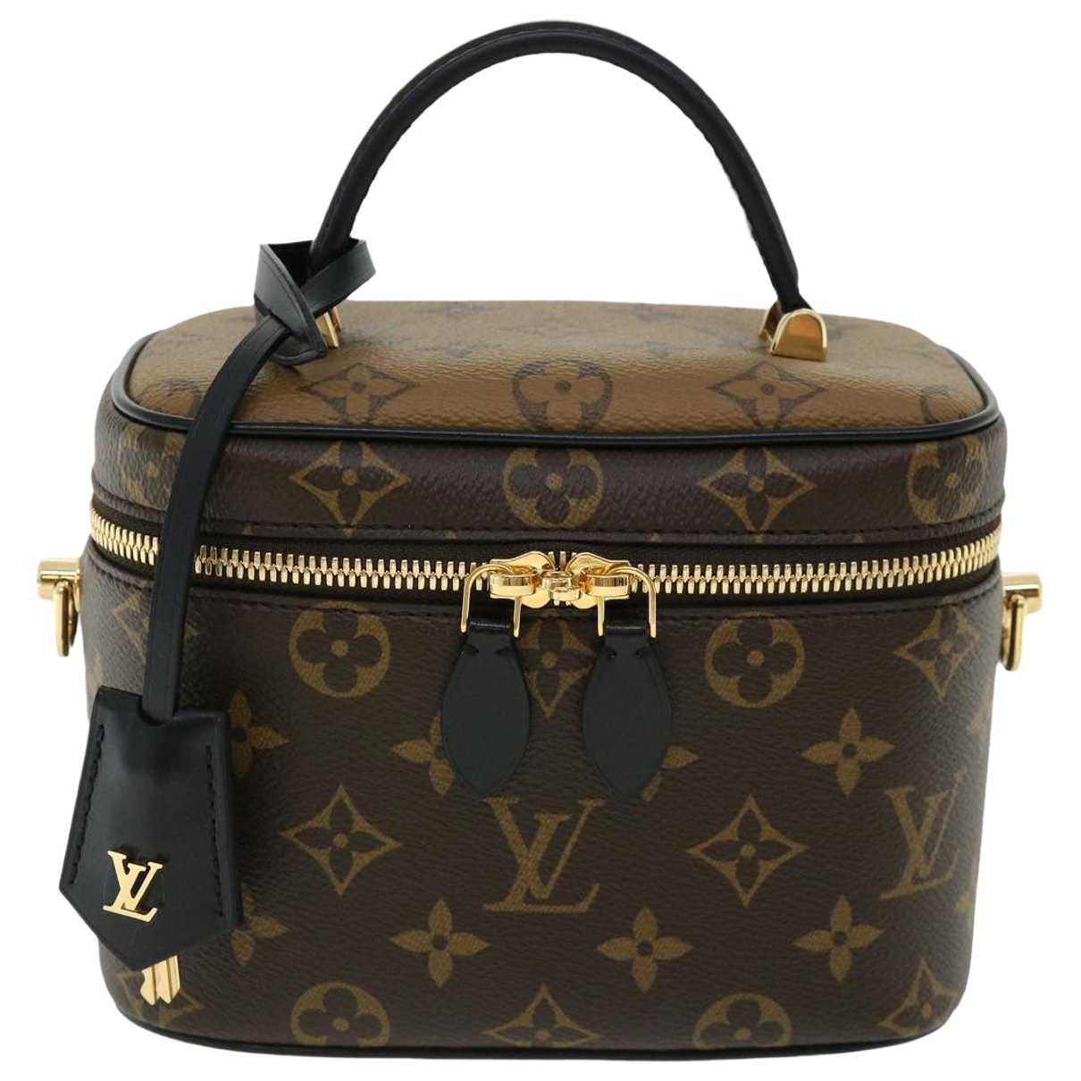Vanity leather handbag