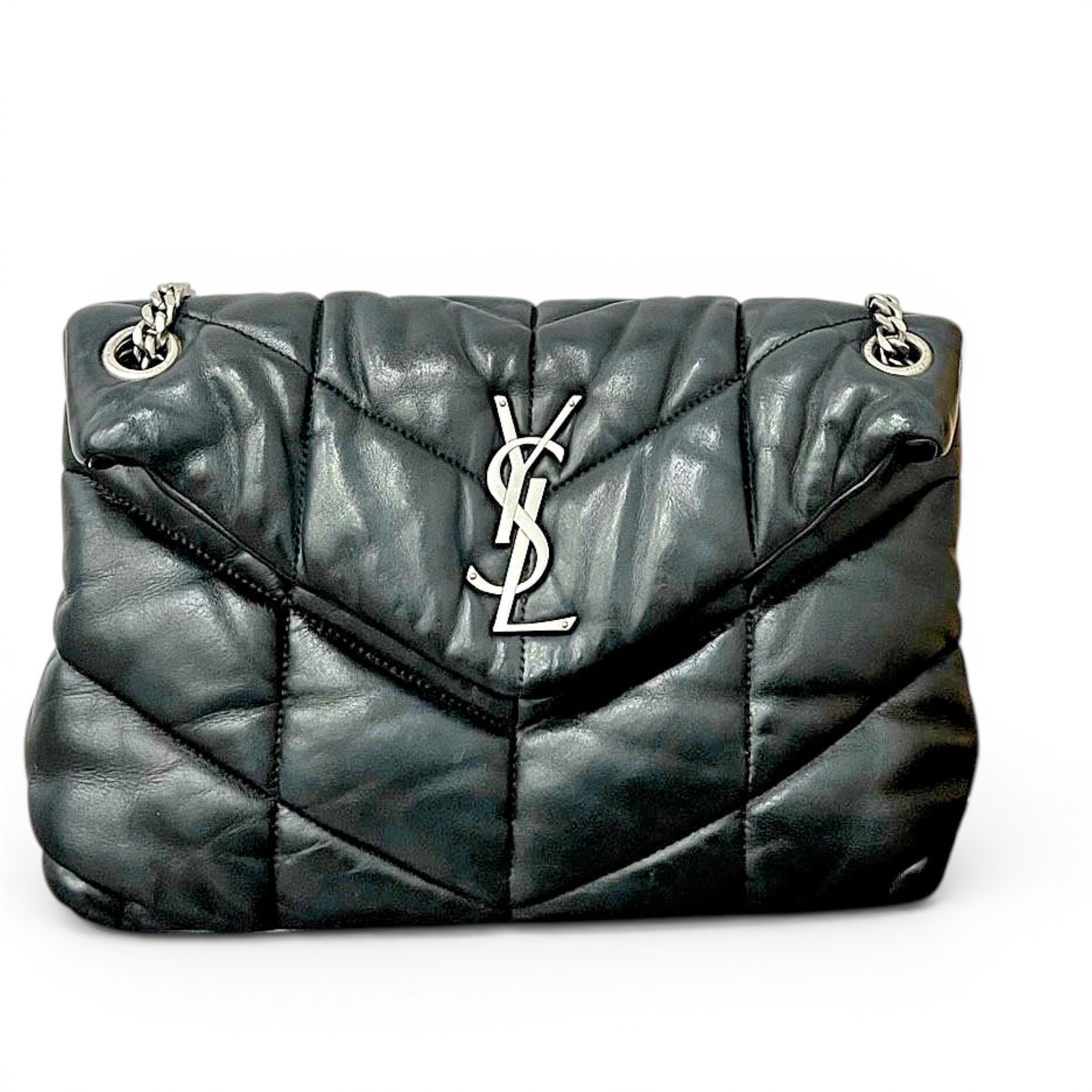 Loulou Puffer leather crossbody bag