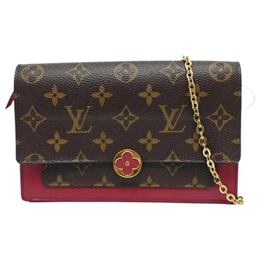 Chaîne Flore leather crossbody bag