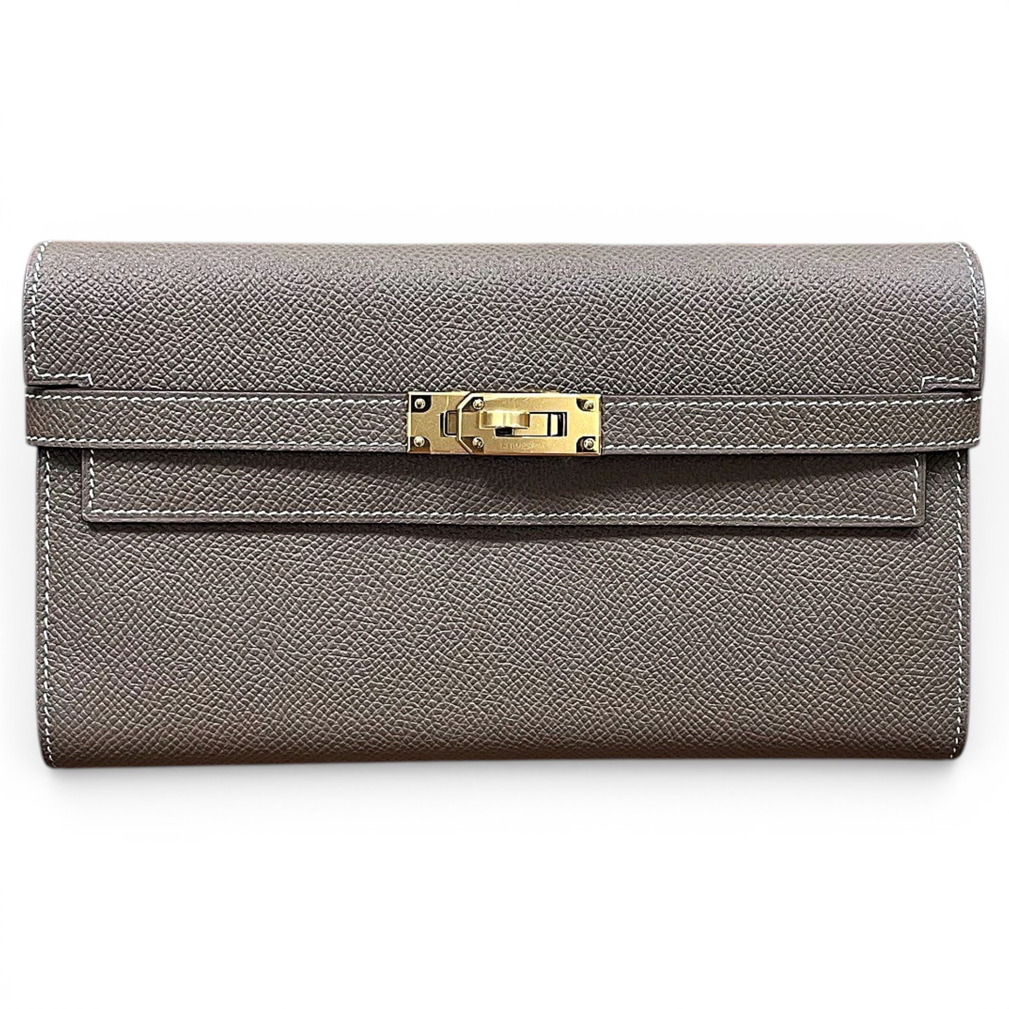 Kelly to go leather clutch bag