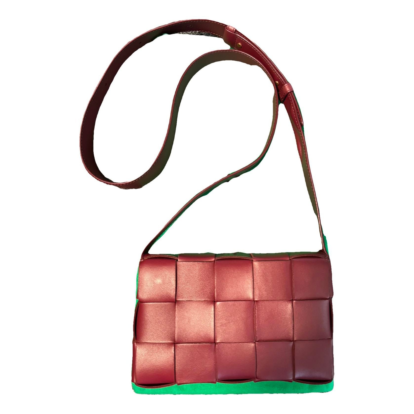 Cassette leather crossbody bag