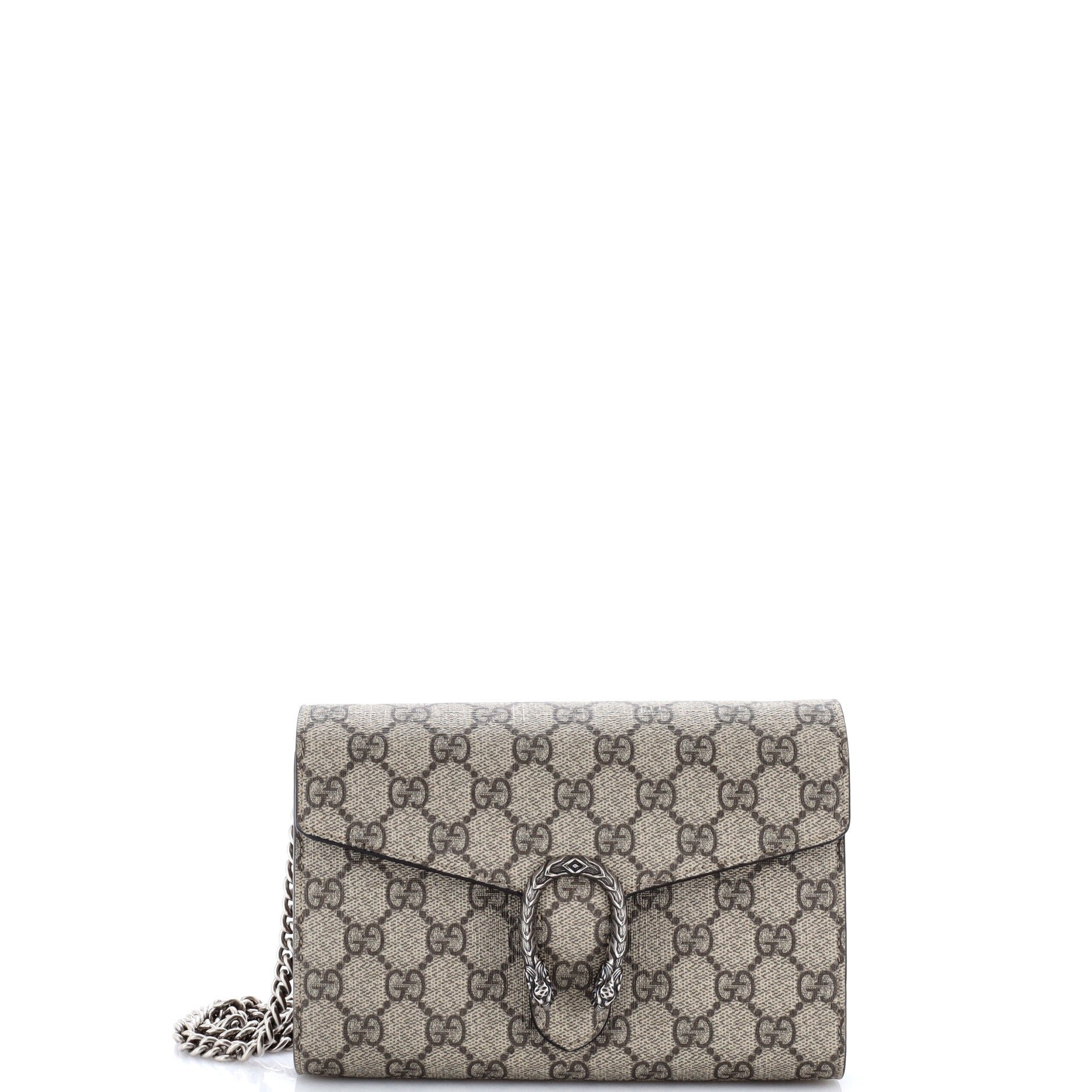 Dionysus Chain Wallet GG Coated Canvas Long
