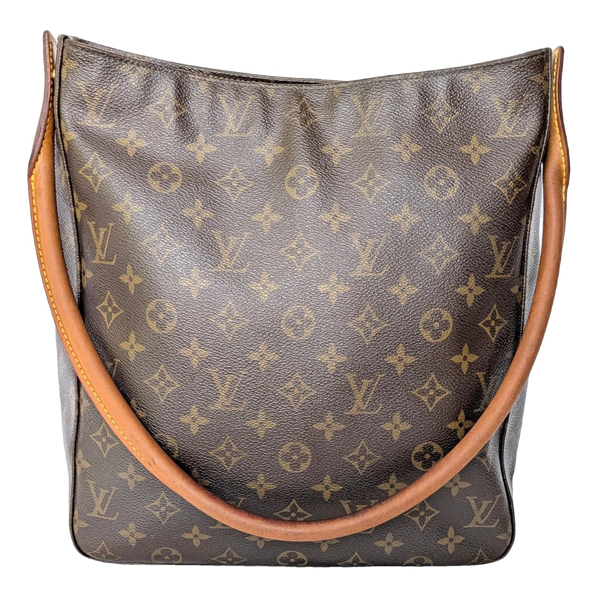 Looping linen handbag