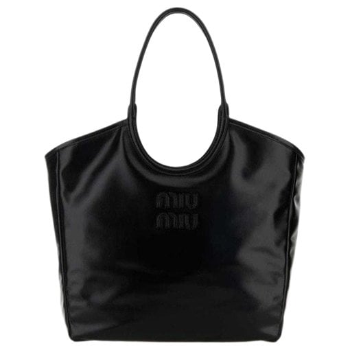 Leather clutch bag