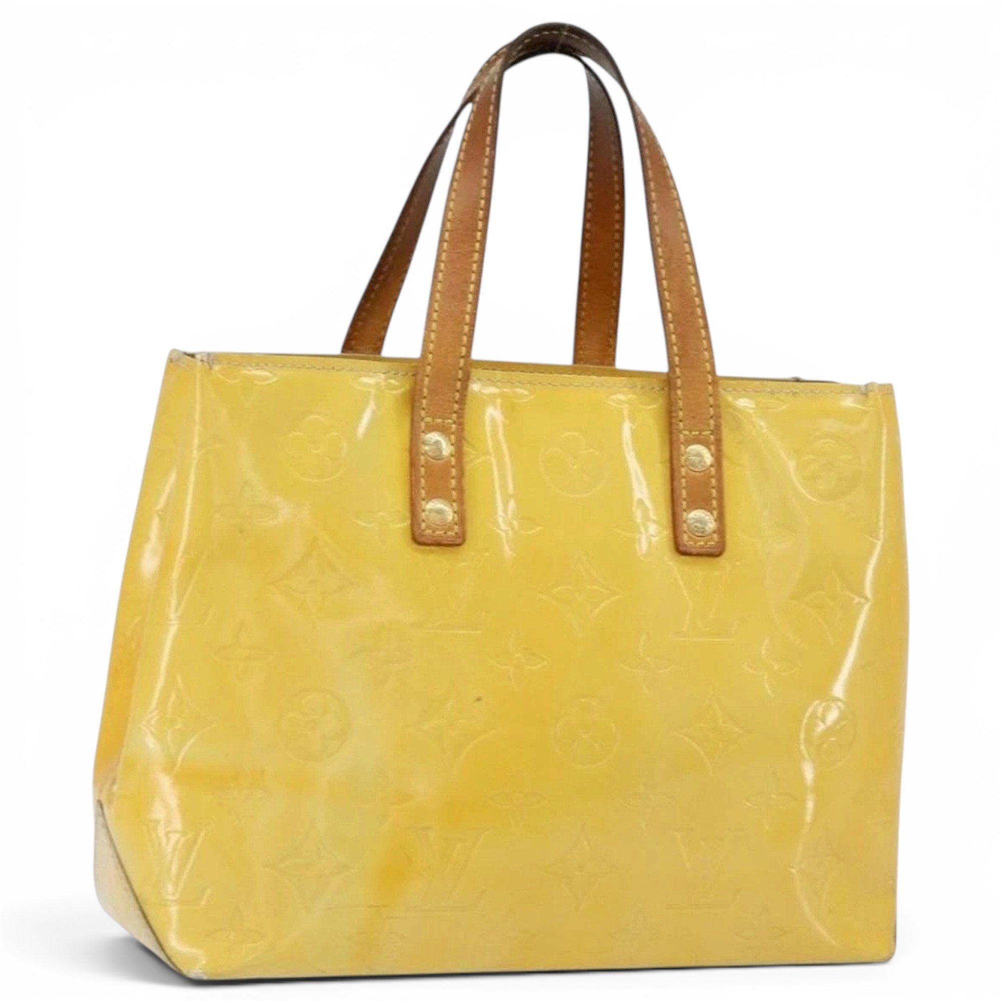 Patent leather handbag