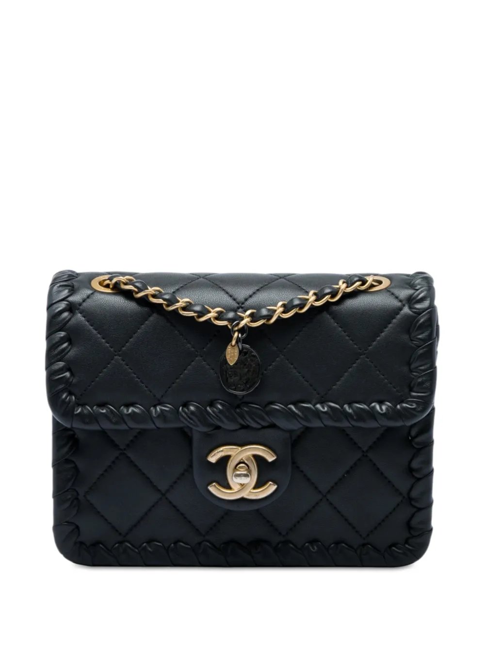 2021-2026 Mini CC Quilted Calfskin Braided My Own Frame Flap crossbody bag