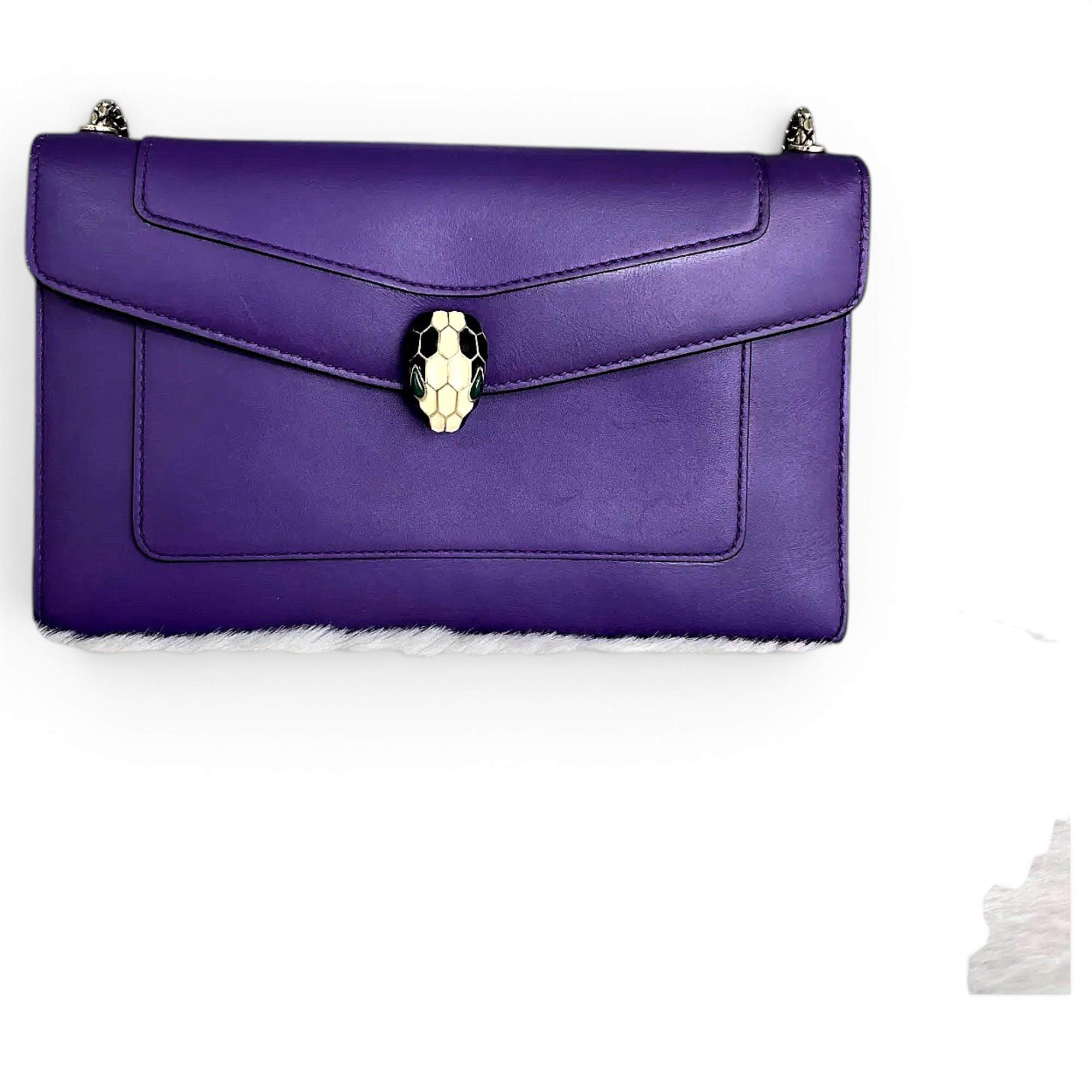 Serpenti leather handbag