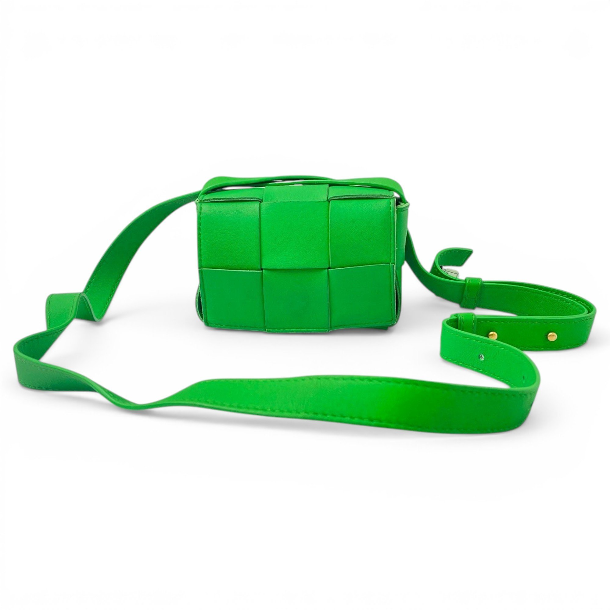 Cassette leather handbag