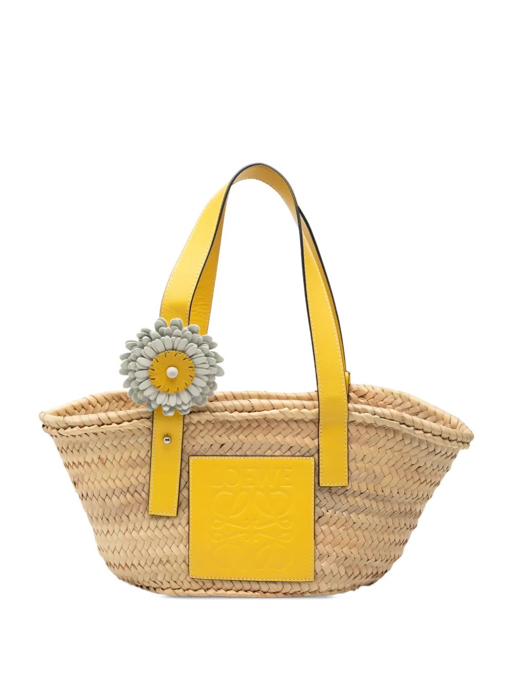 2020 Small Palm Leaf Basket tote bag
