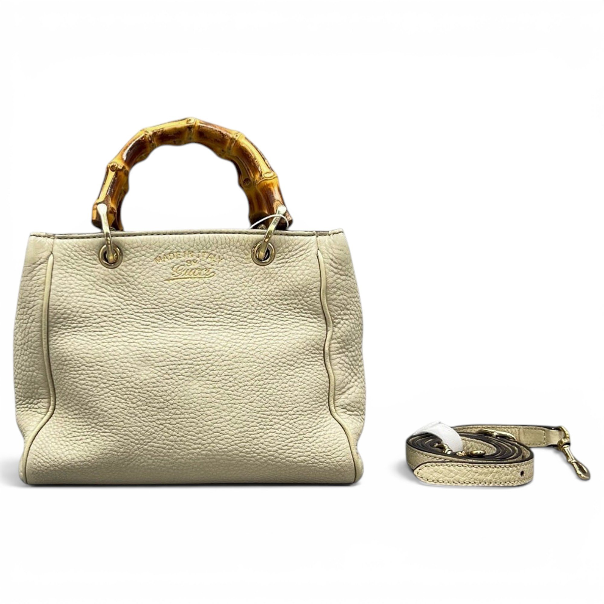 Diana Bamboo leather handbag