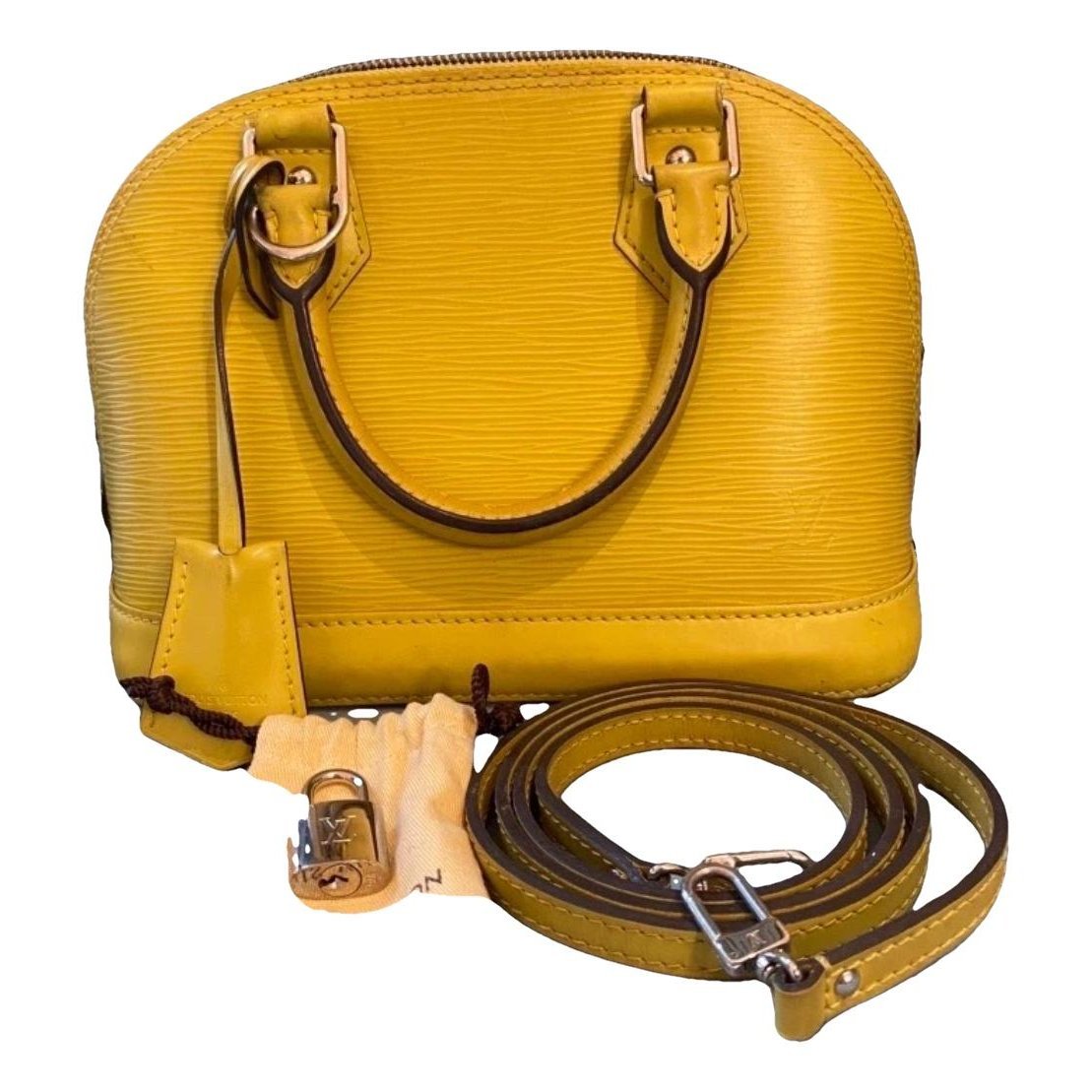 Louis Vuitton Alma BB leather handbag