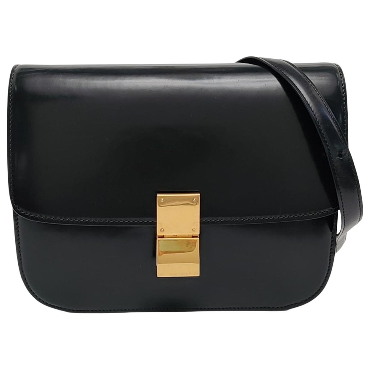 Classic leather crossbody bag