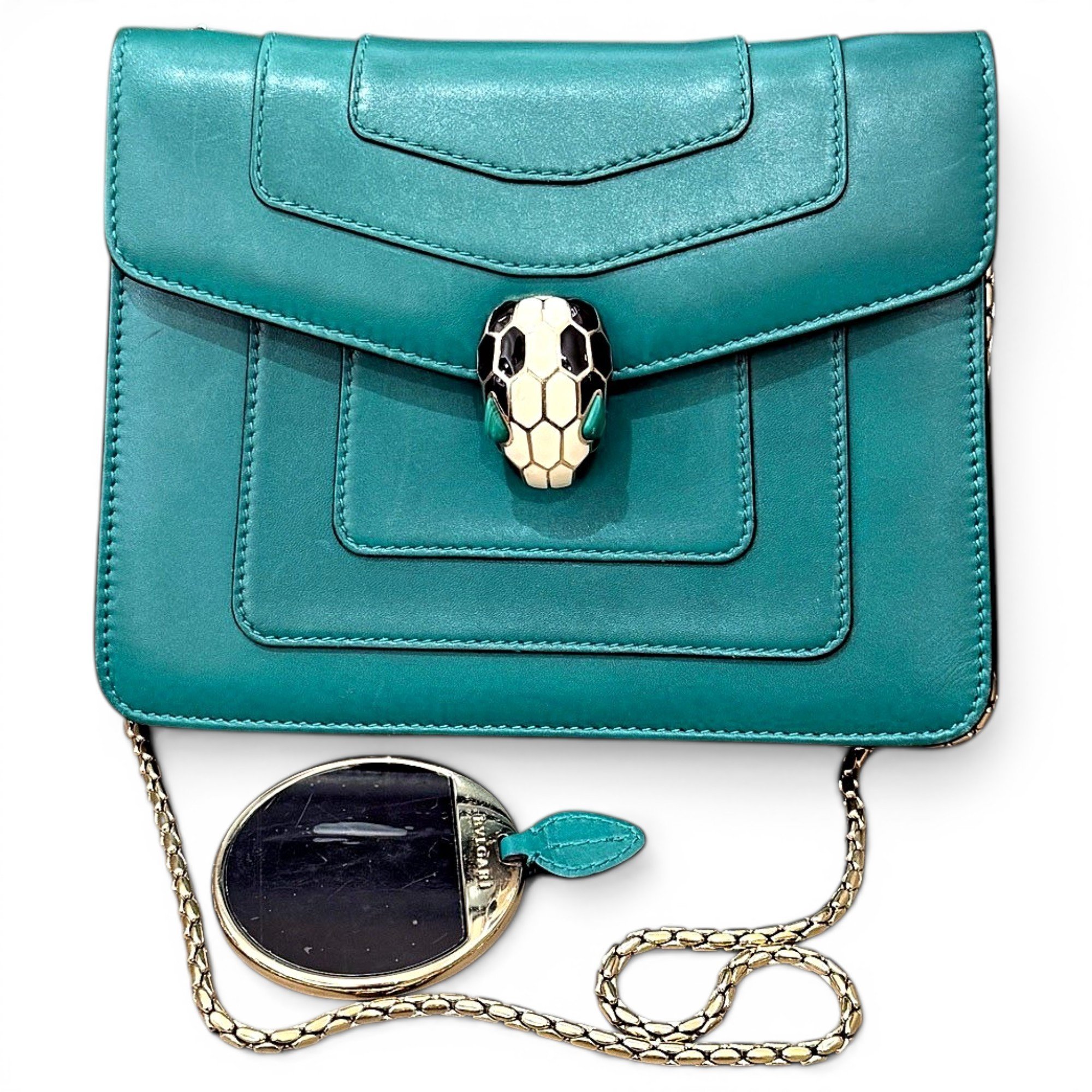 Serpenti pony-style calfskin handbag