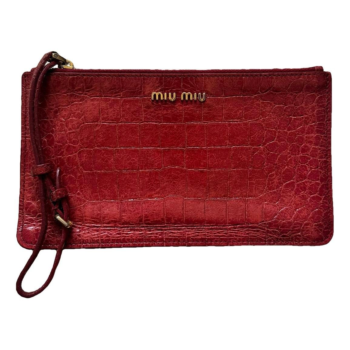 Patent leather clutch bag