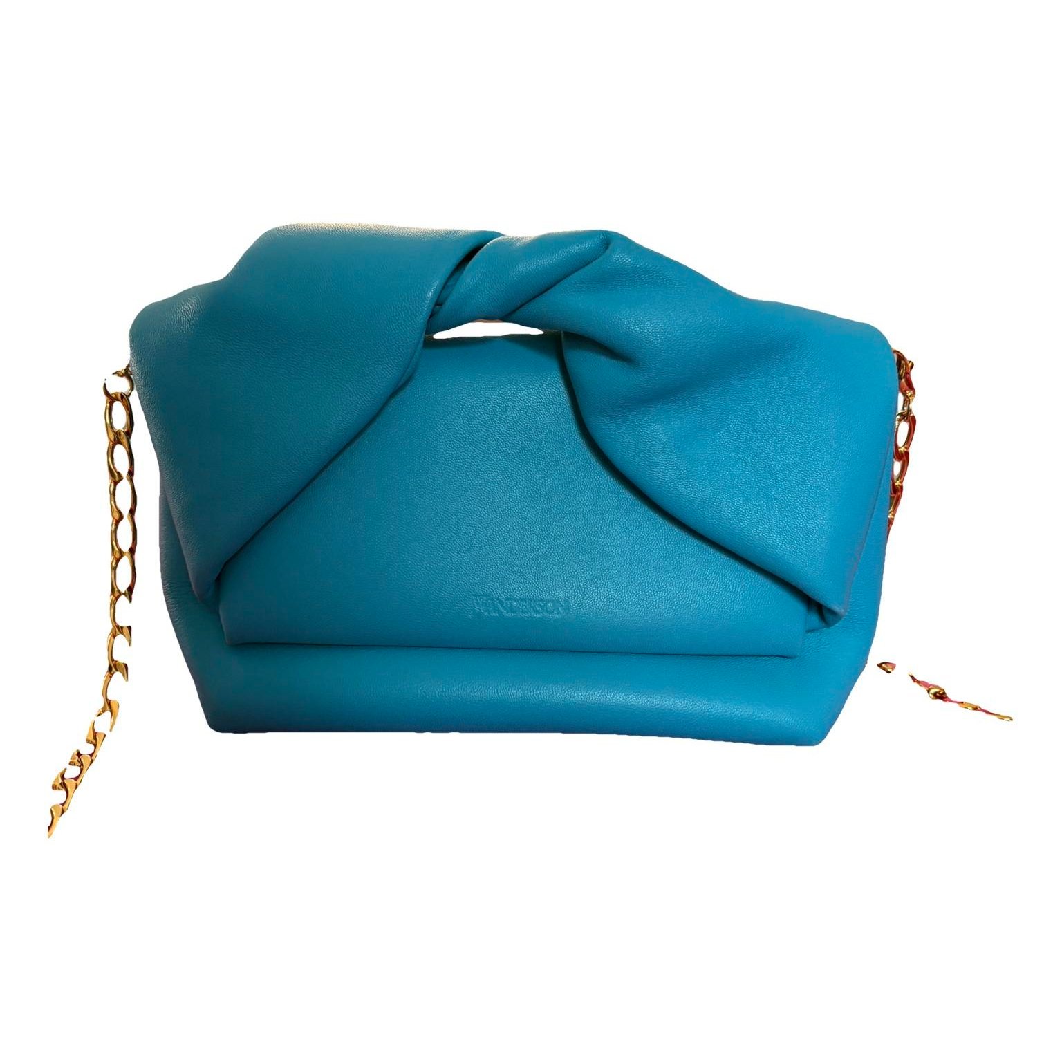 Leather clutch bag