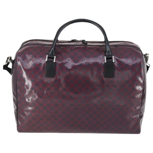 Boston leather bowling bag